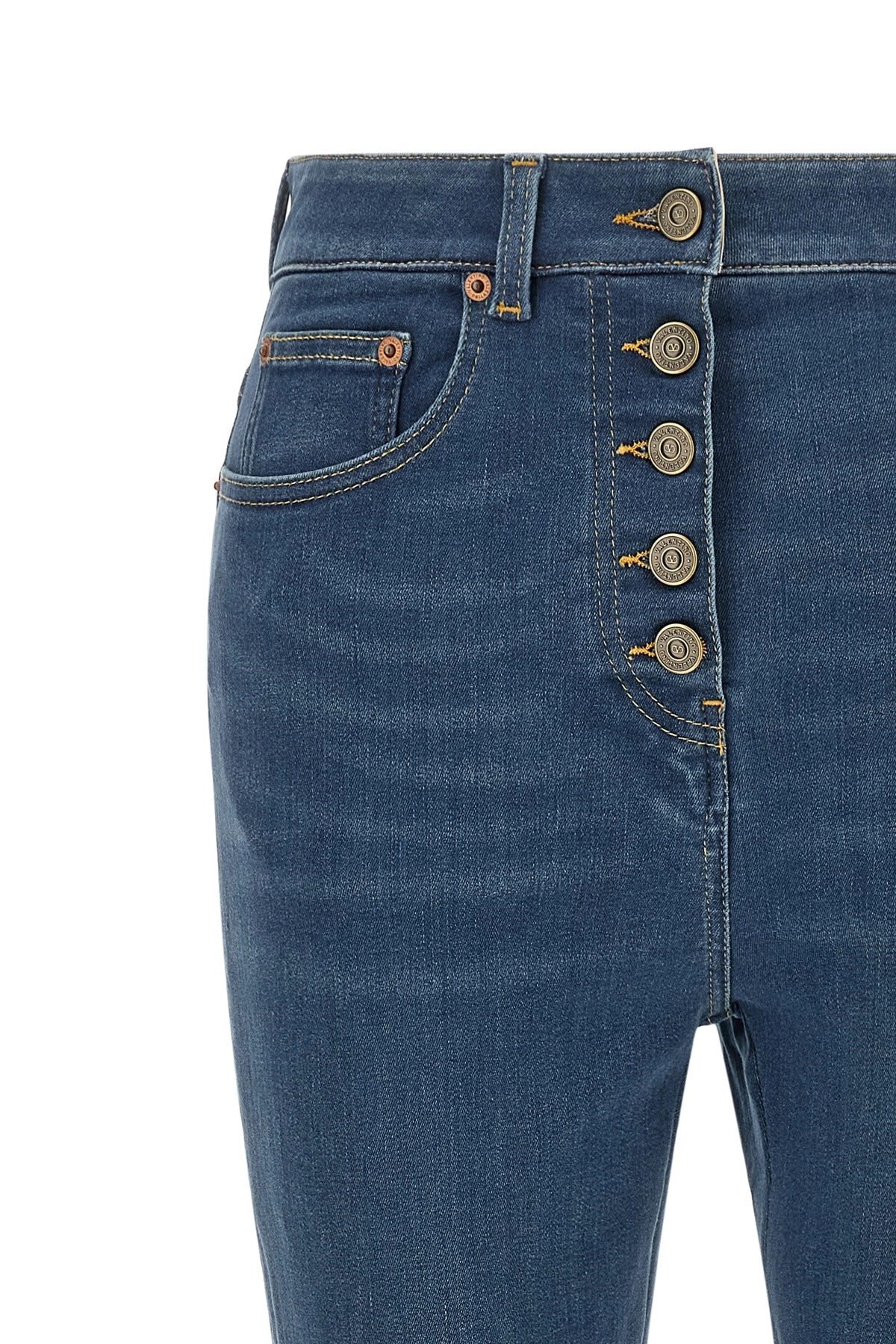 Valentino Garavani Lace Insert Skinny Jeans
