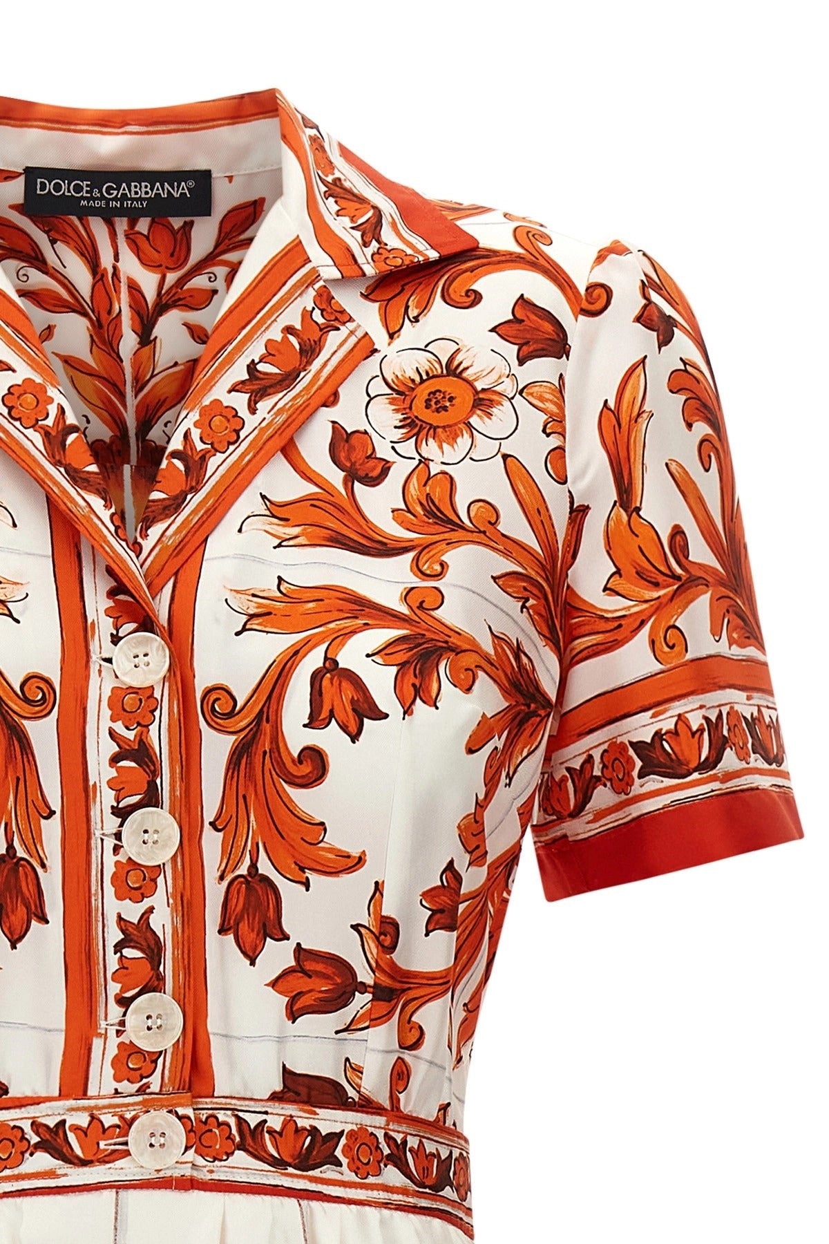 Dolce & Gabbana Maiolica Print Midi Dress