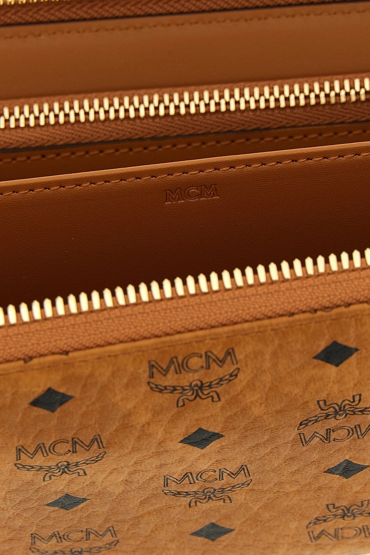 MCM Aren Logo Print Wallet