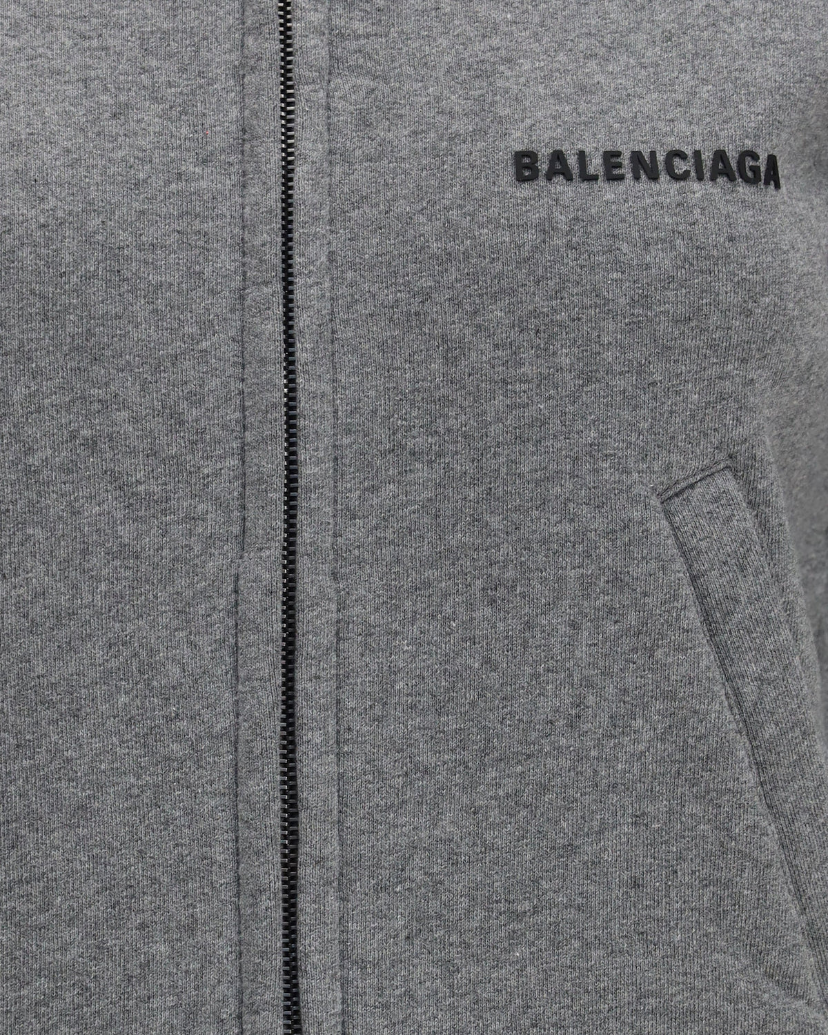 Balenciaga Fitted Zip-Up Hoodie