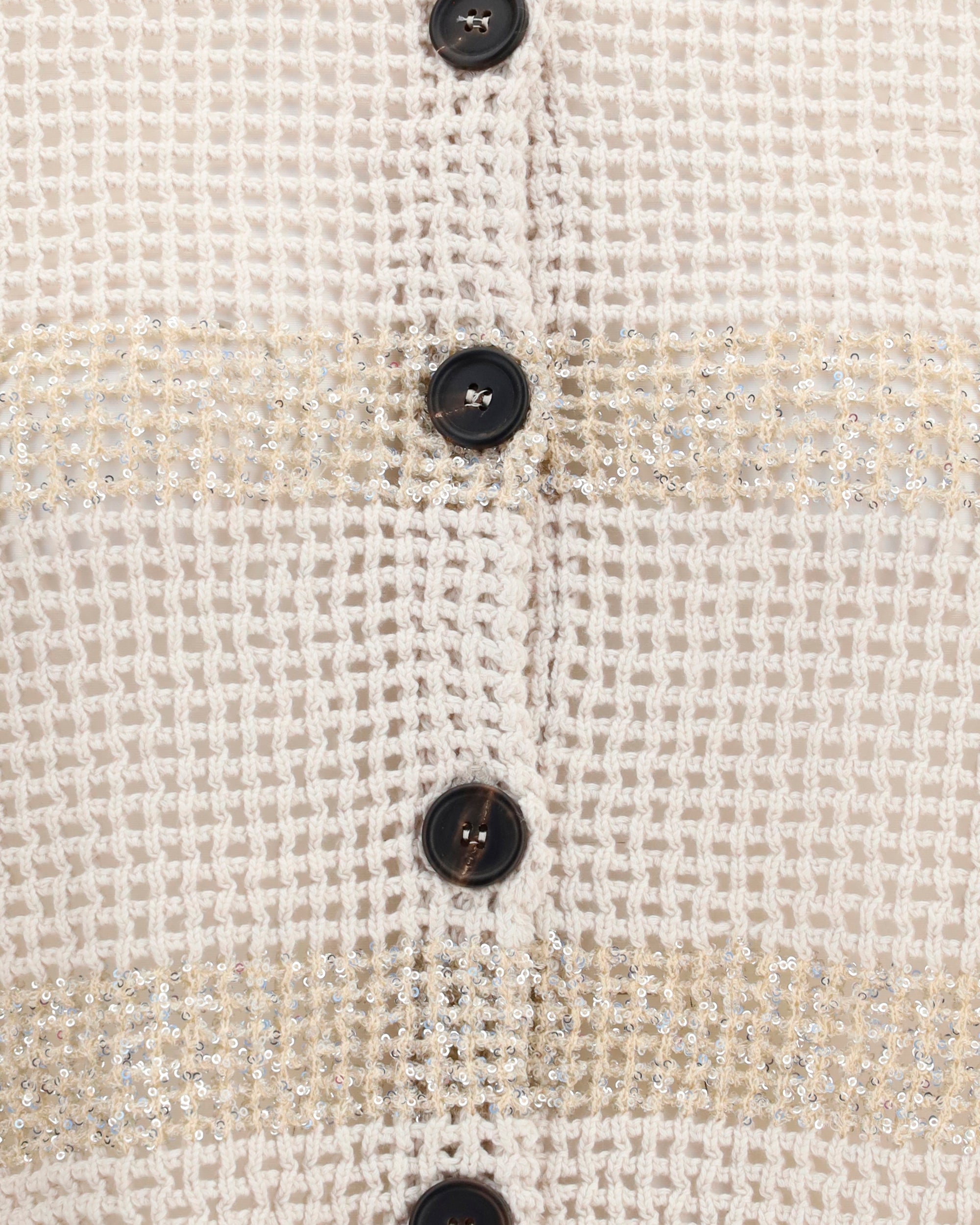 Brunello Cucinelli كارديغان قطني مخطط بتفاصيل مفتوحة