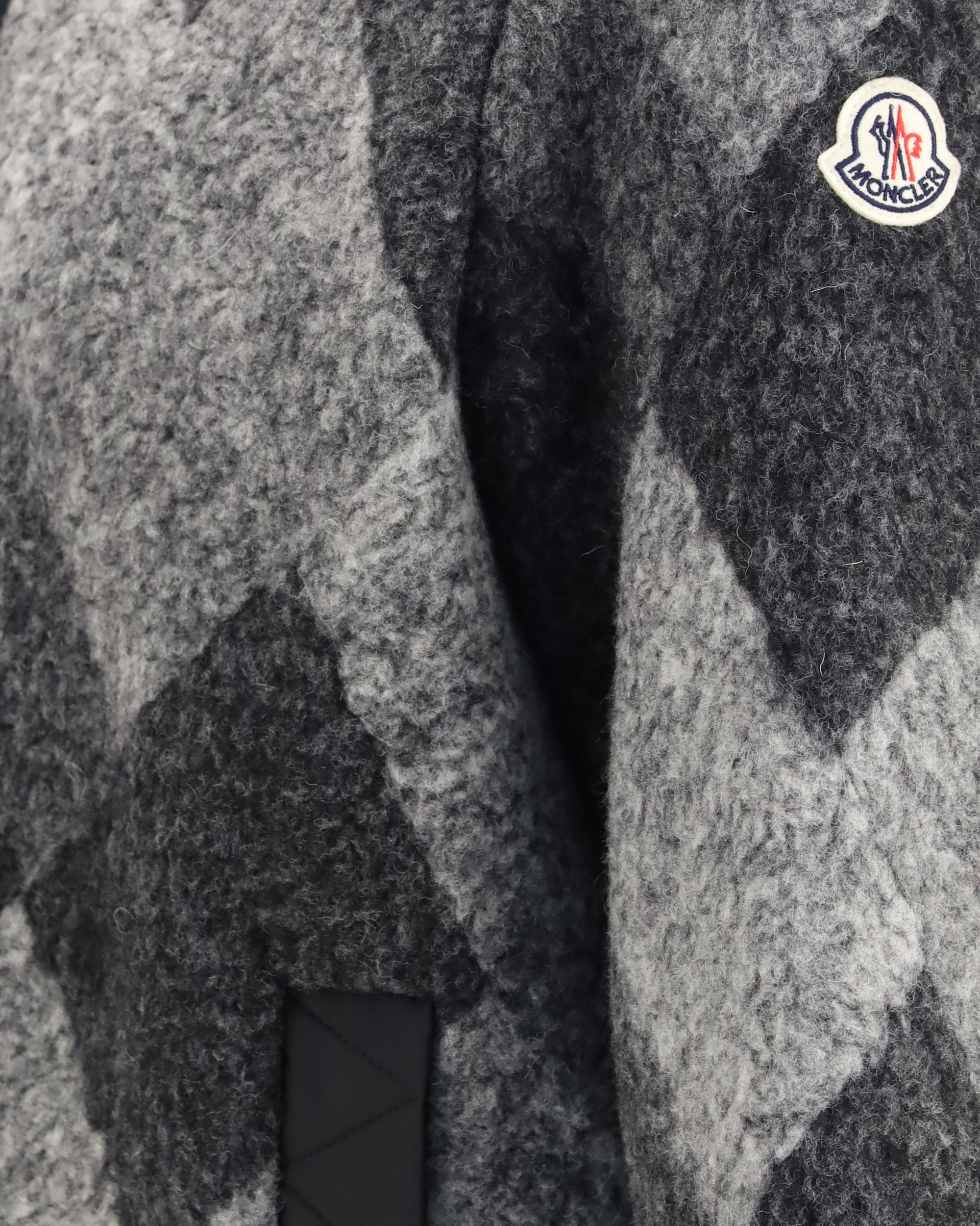 Moncler Wool Blend Zip Cardigan