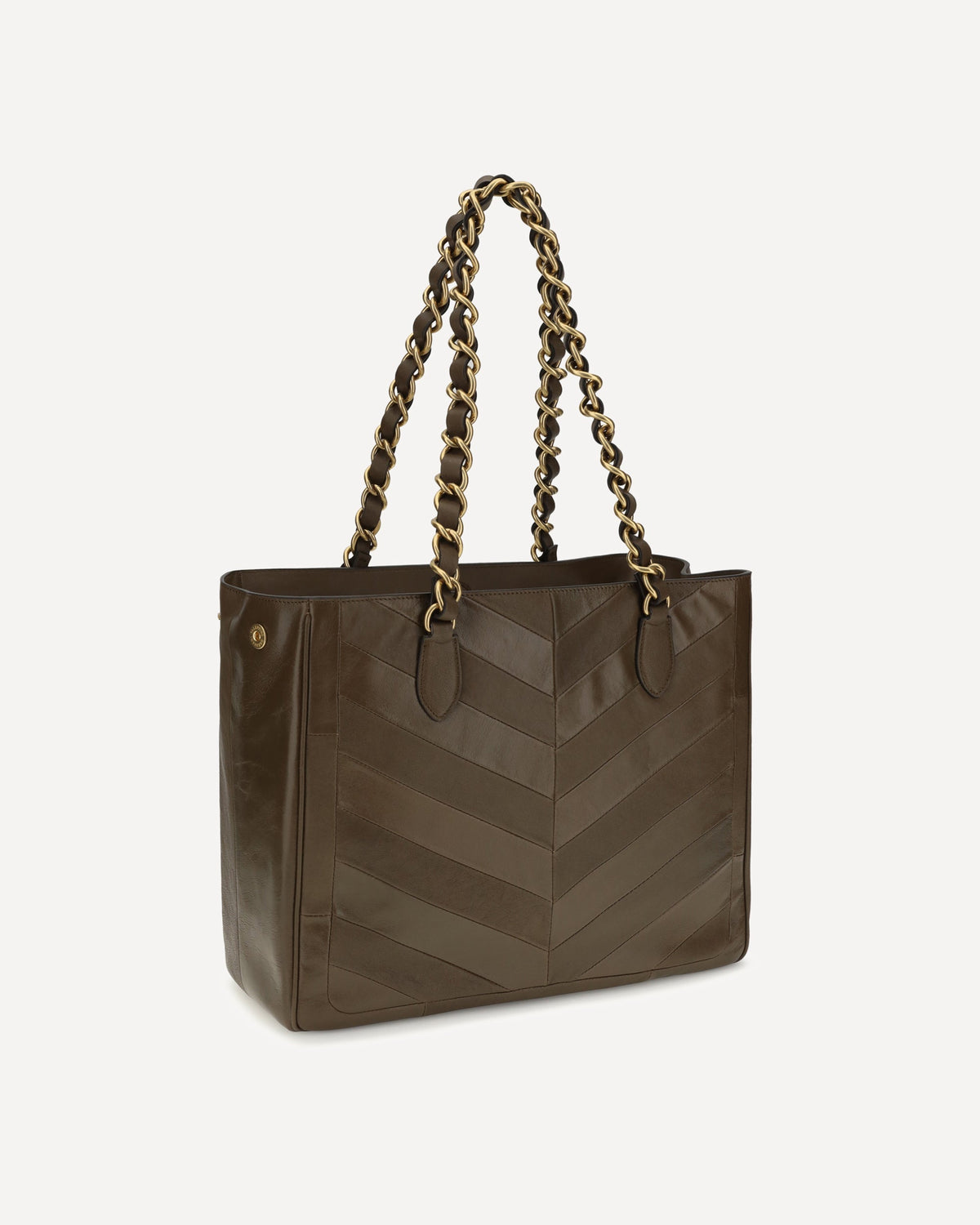 Valentino Garavani Laseine Chevron Nappa Shopping Bag