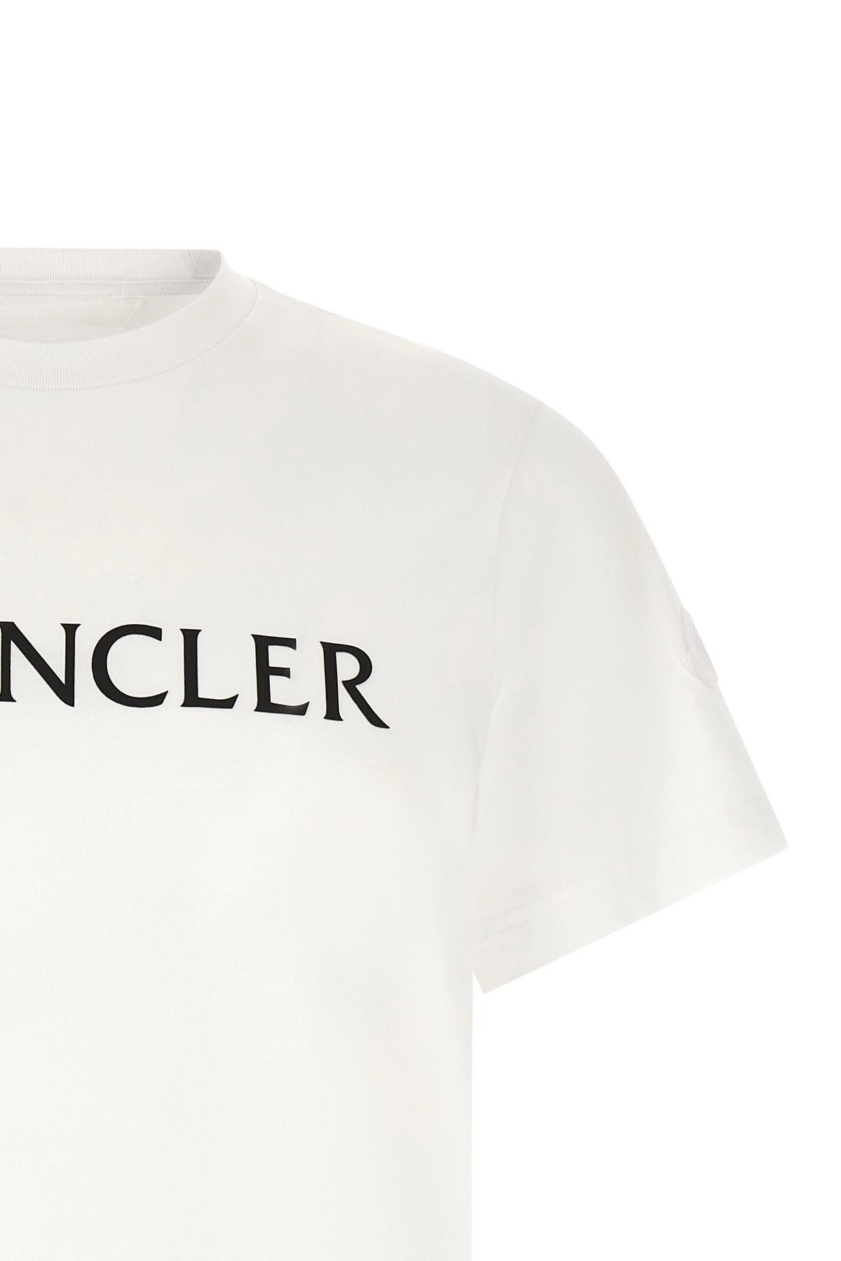 Moncler White Graphic Logo T-Shirt