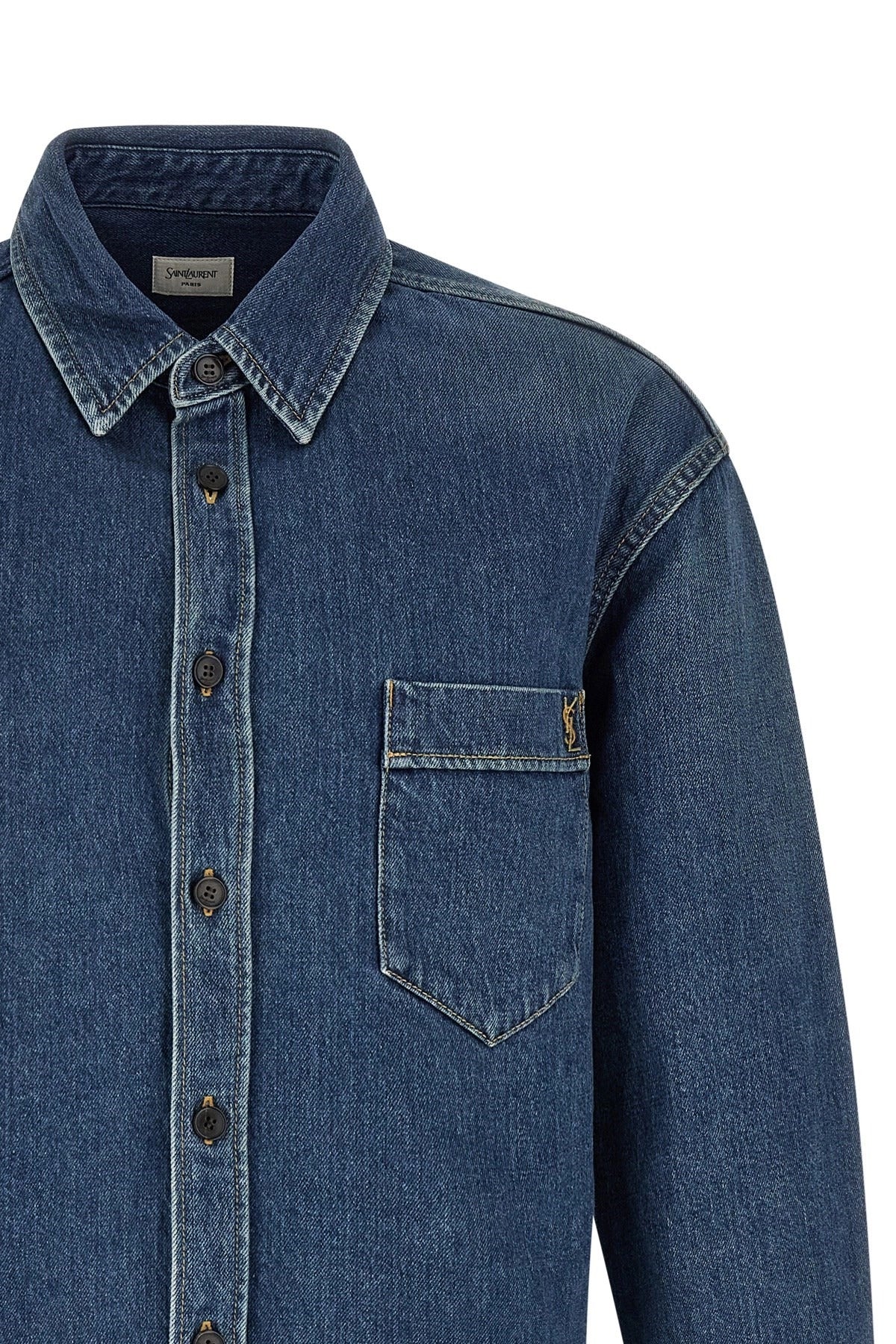 Saint Laurent Cassandre Denim Shirt