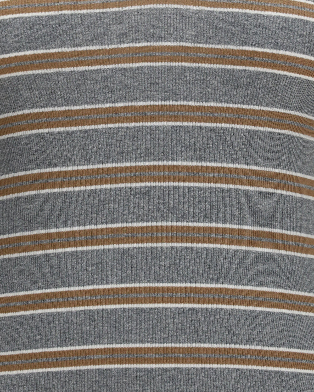 Ganni Ribbed V-Neck Long-Sleeve T-Shirt