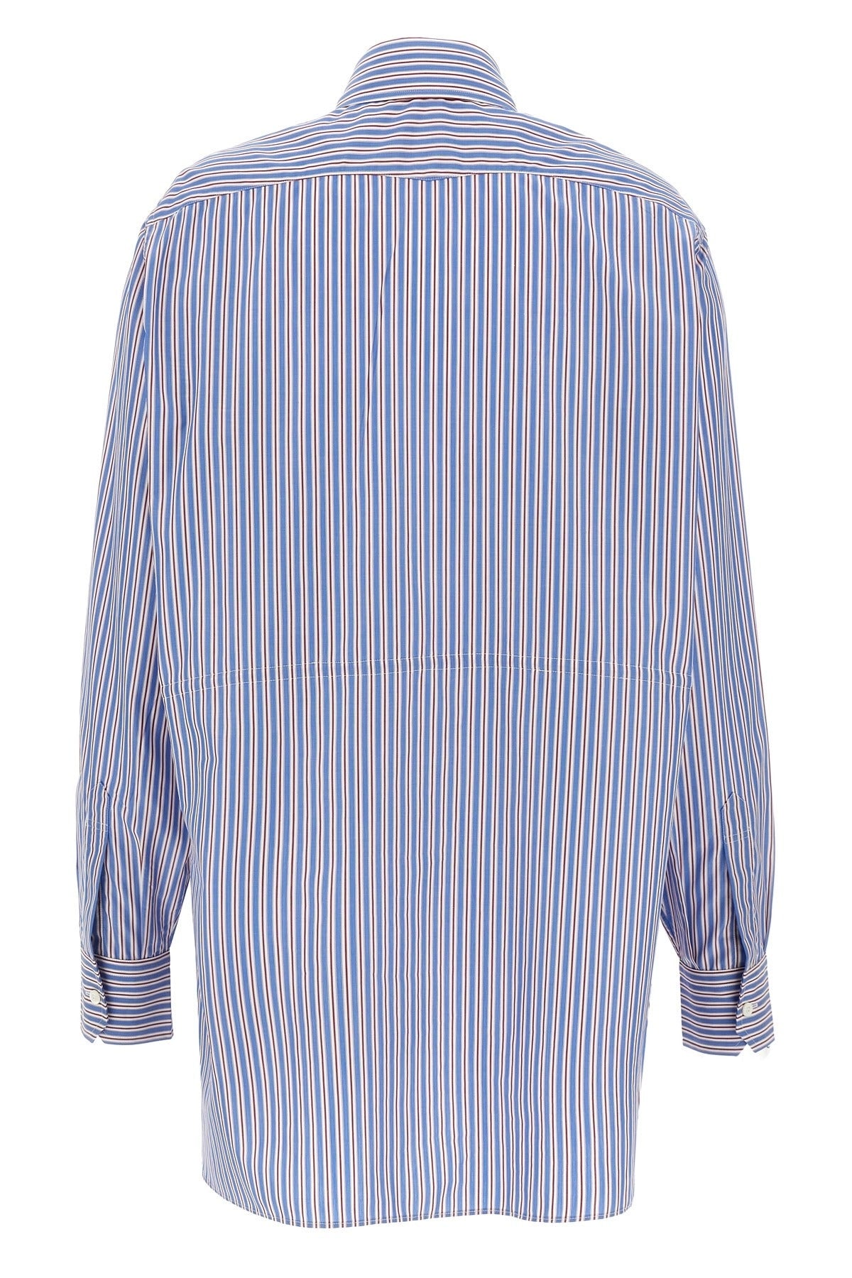 Prada Striped Cotton Poplin Shirt