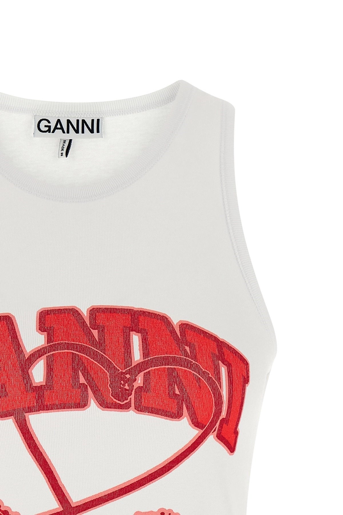 Ganni Cherry Print Tank Top