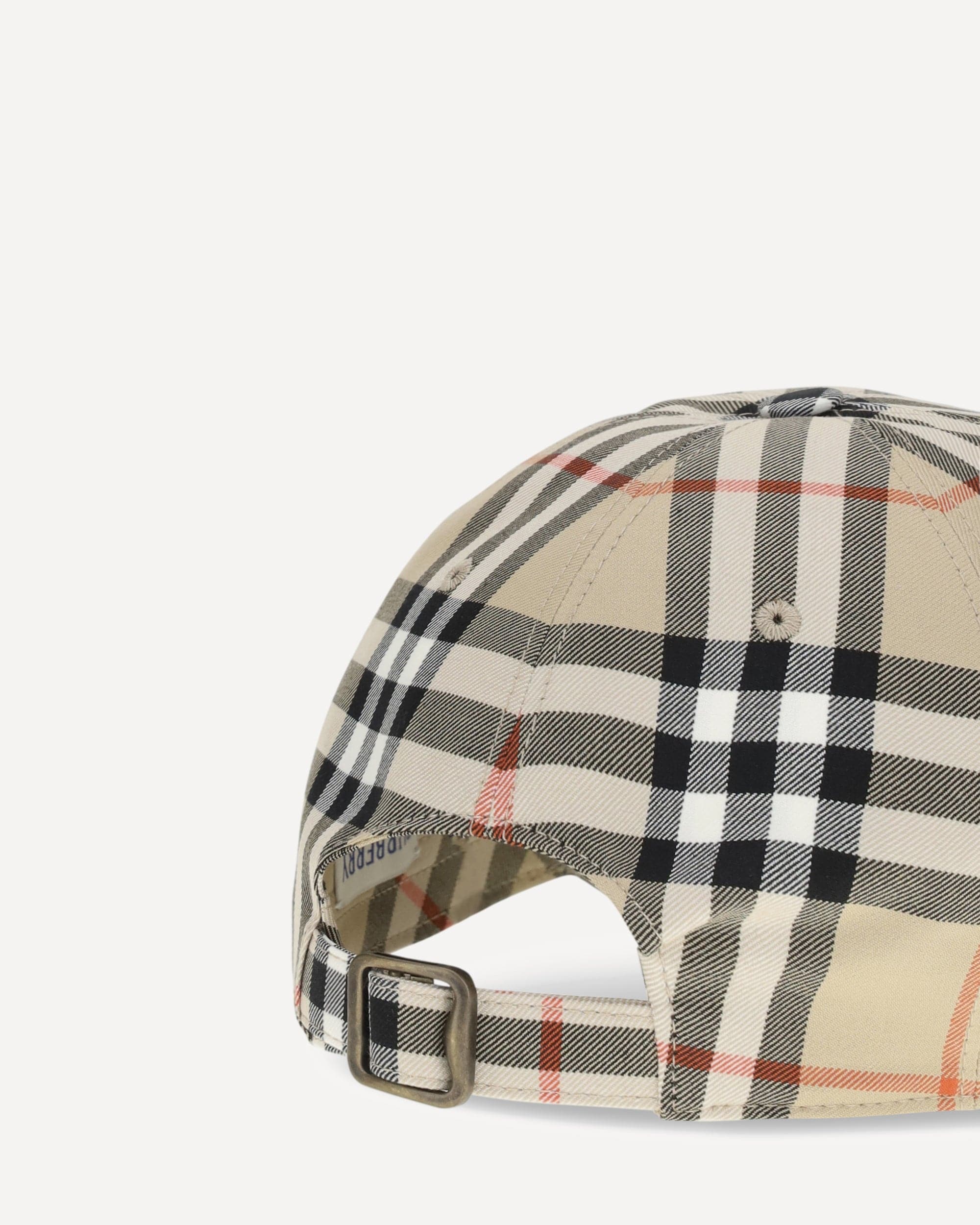 Burberry Check Cotton Baseball Cap