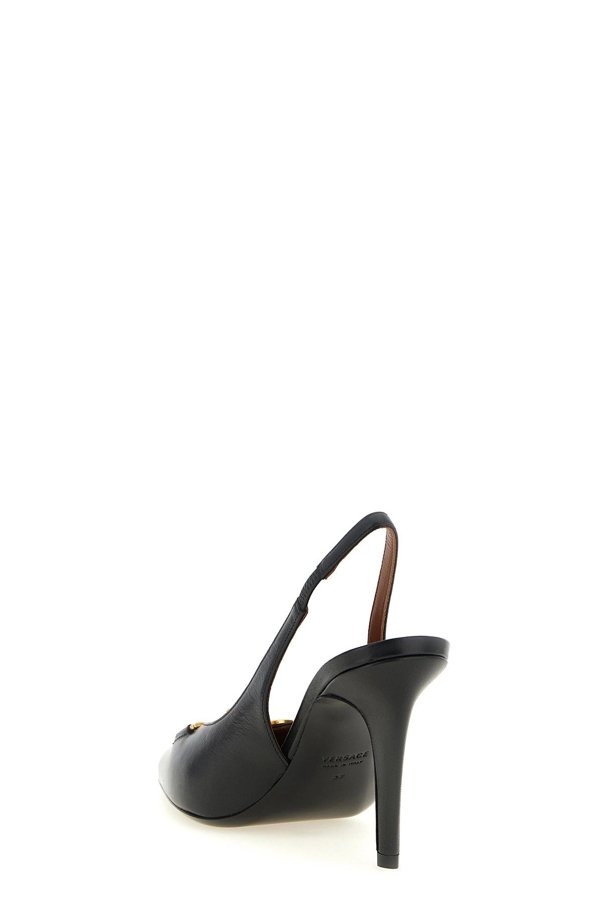 Versace La Medusa Leather Slingbacks
