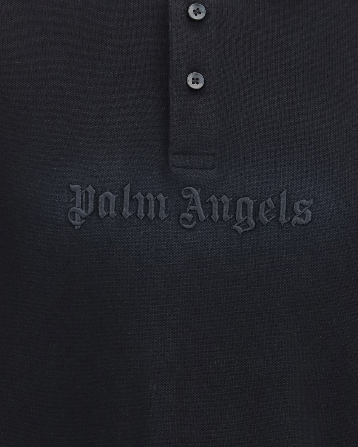 Palm Angels Cotton Polo With Embroidered Logo