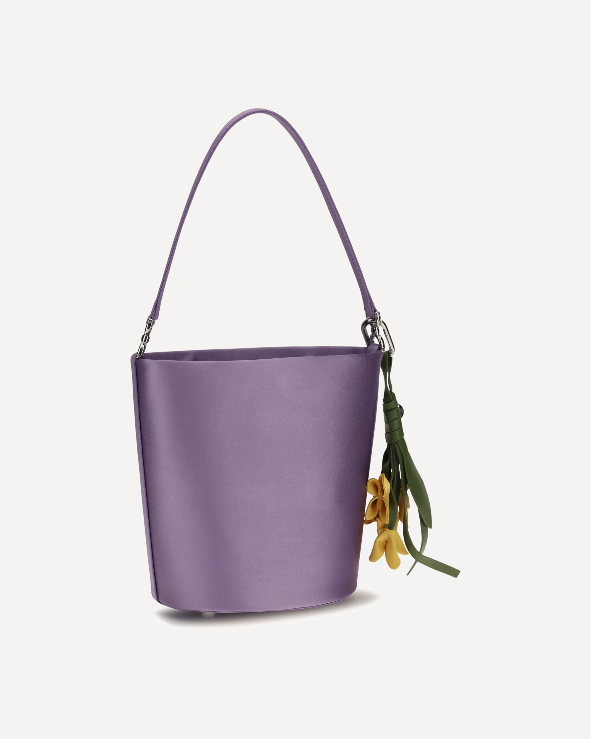 Self-Portrait Satin Bucket Bag