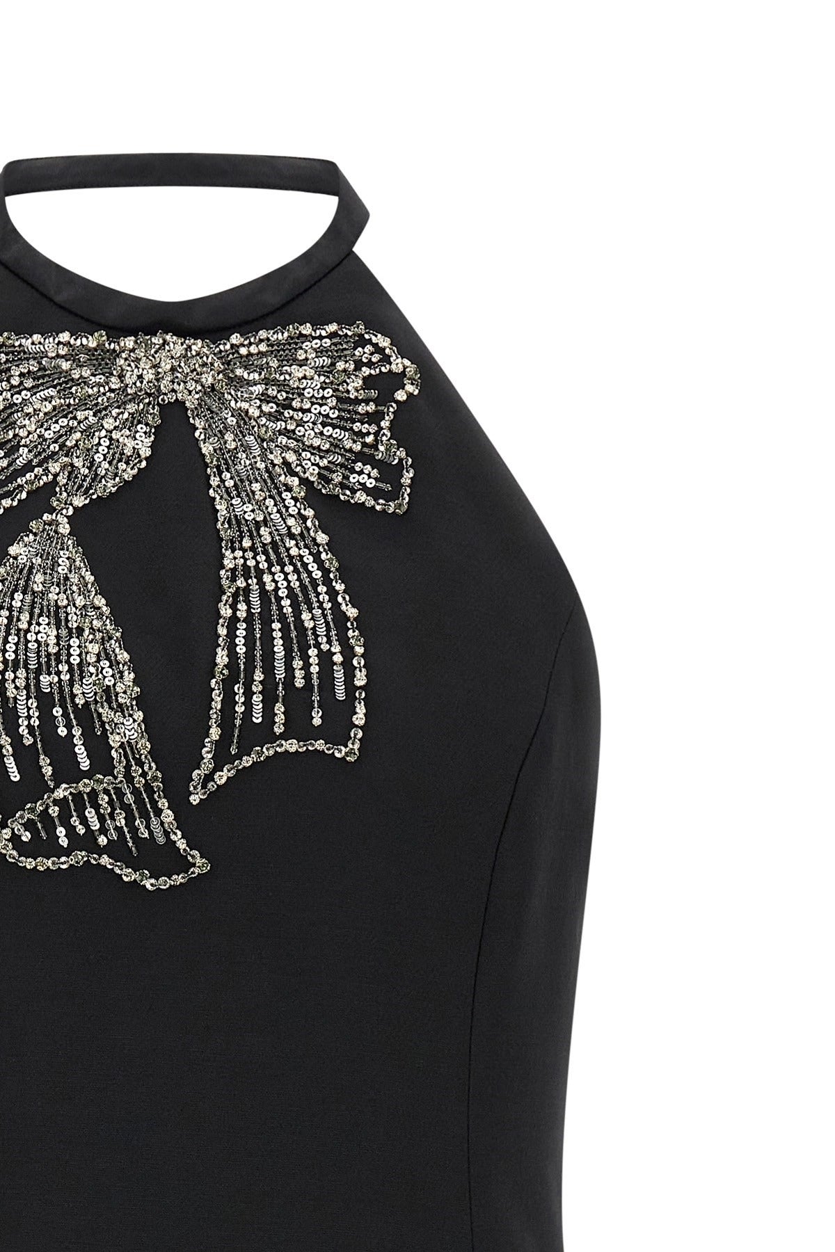 Valentino Garavani Front Embroidered Bow Mini Dress