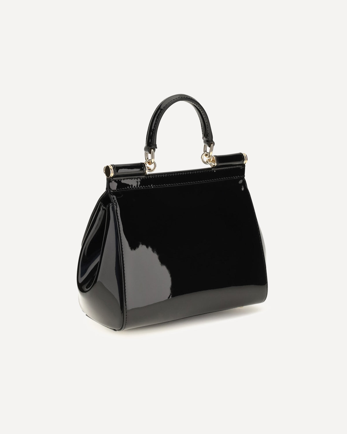 Dolce & Gabbana Small Sicily Patent Leather Handbag