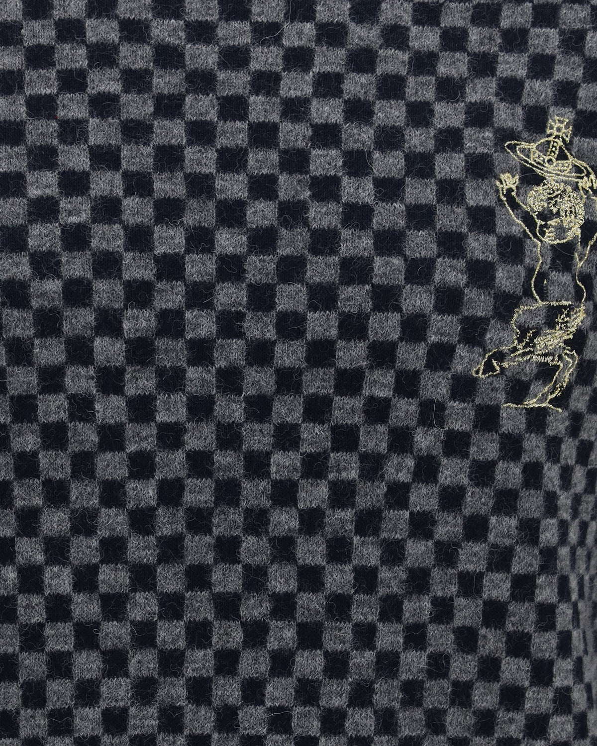 Vivienne Westwood Checkmate Alpaca Cotton-Blend Sweater