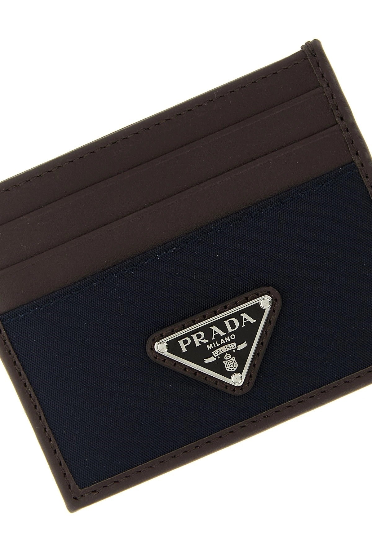 Prada Nylon Leather Cardholder