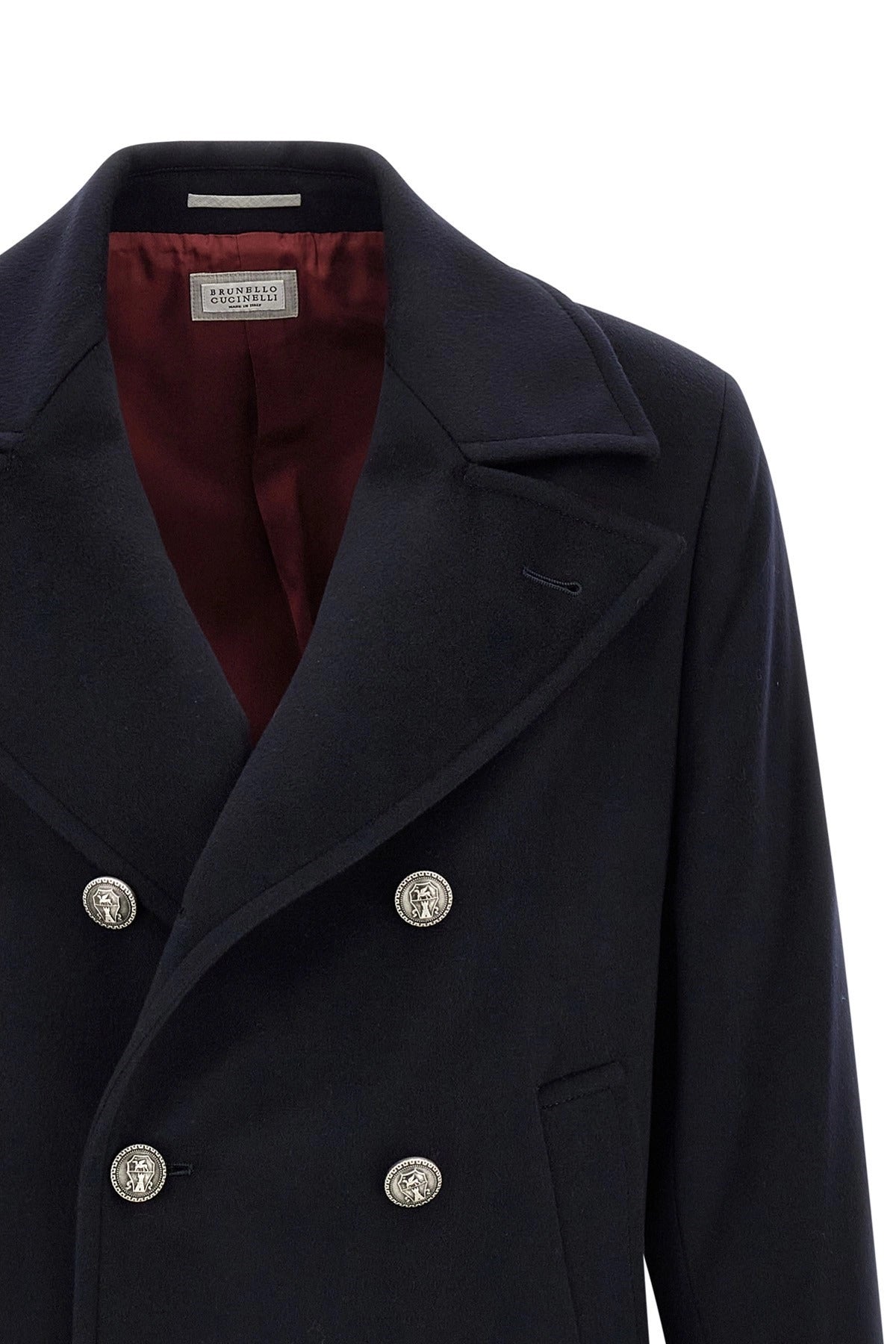 Brunello Cucinelli Double-Breasted Peacoat