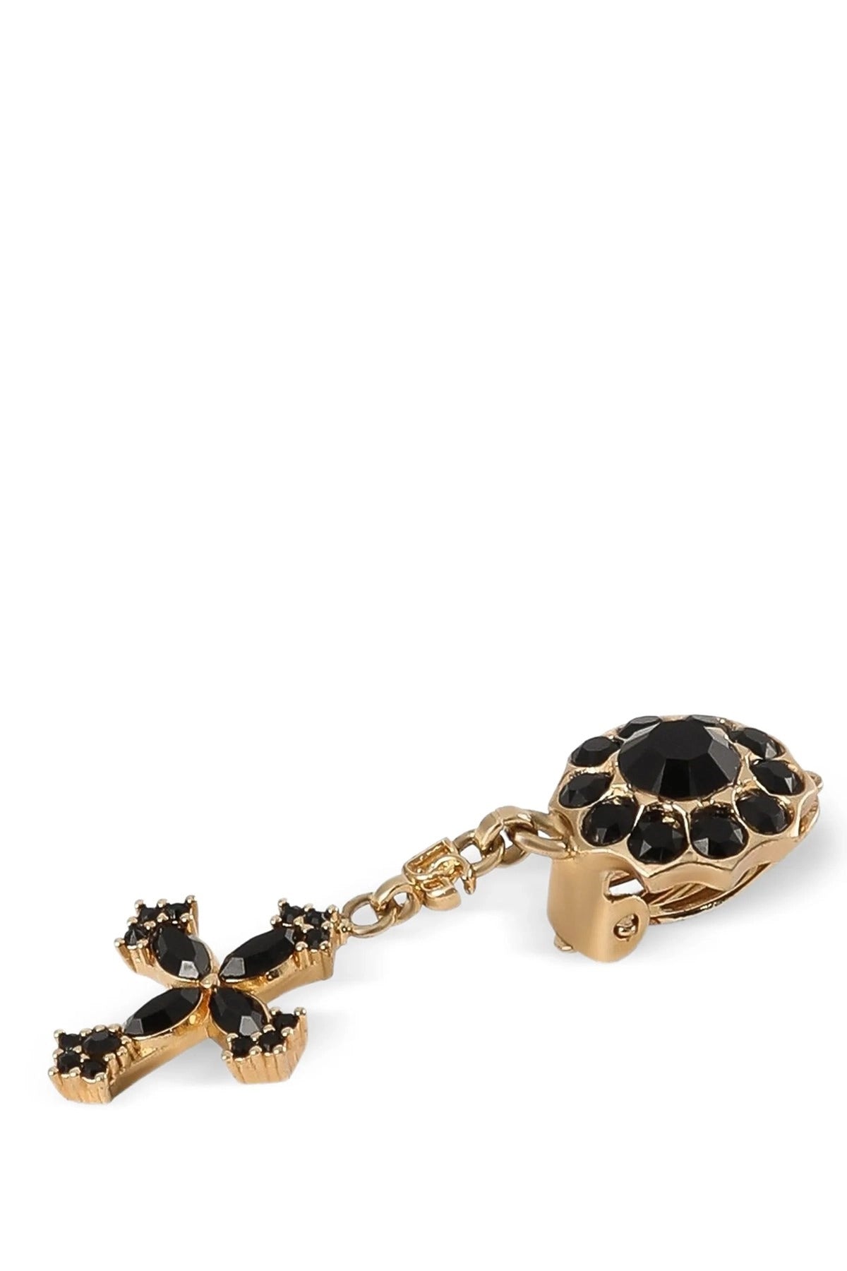 Dolce & Gabbana Cross Pendant Earrings