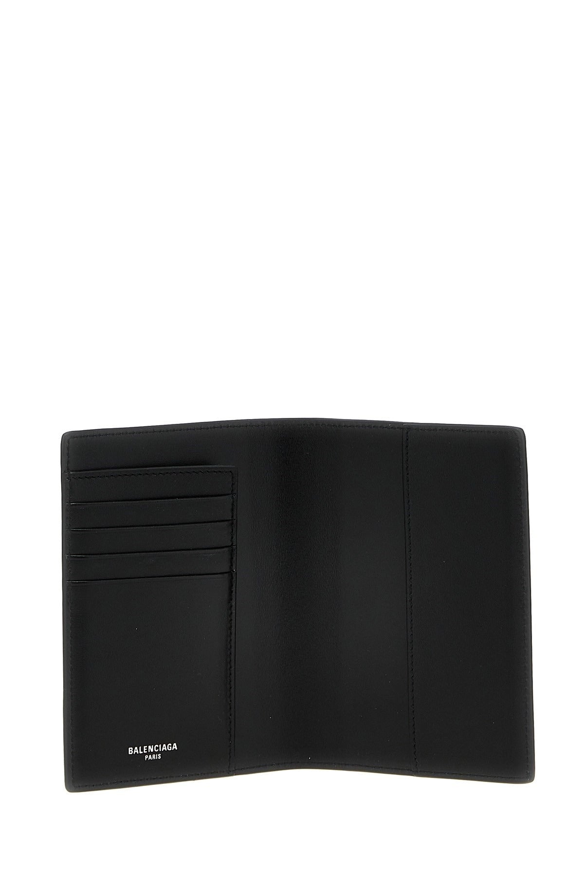 Balenciaga Logo Leather Passport Holder