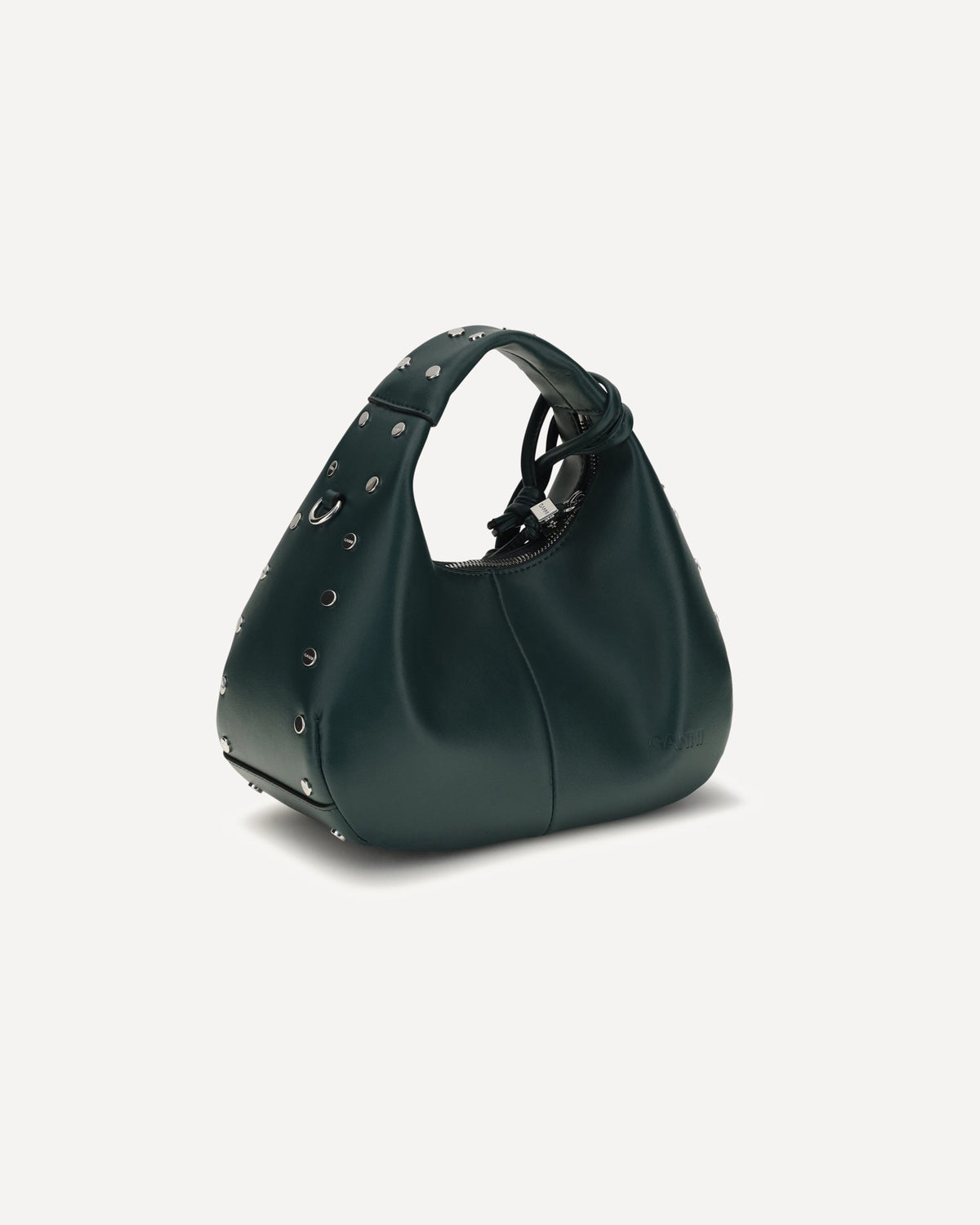 Ganni Mini Studded Hobo Handbag