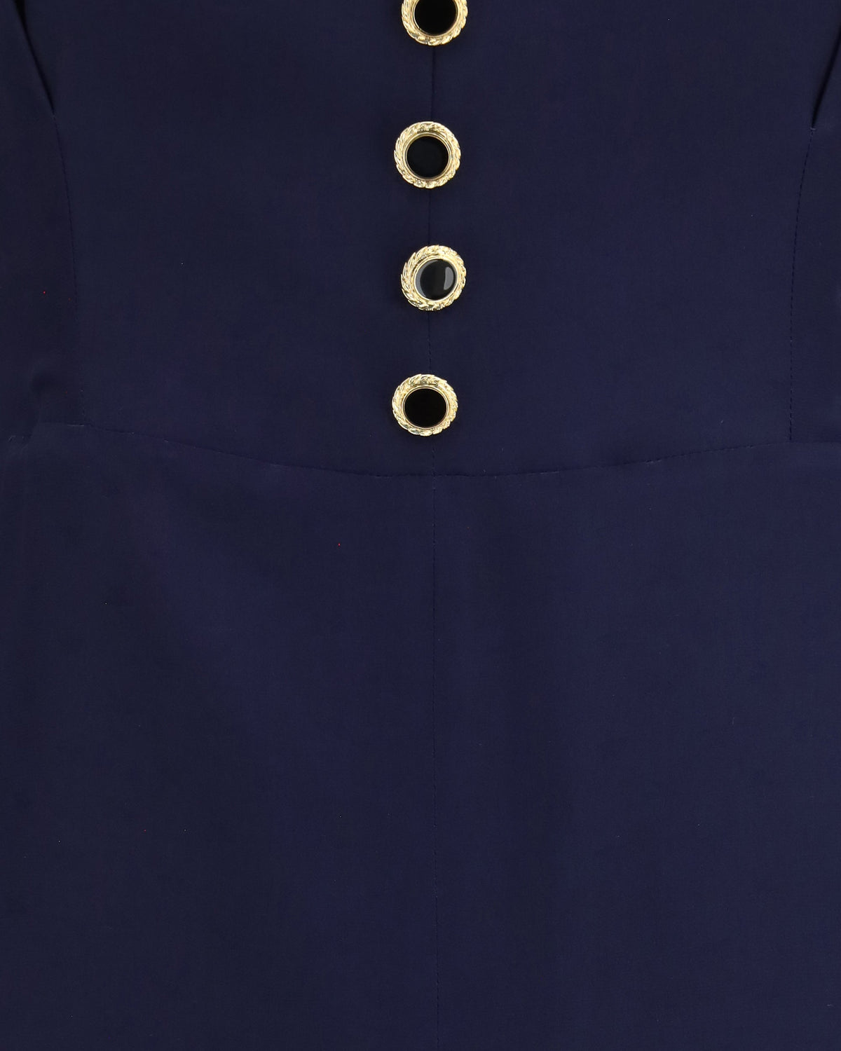 Alessandra Rich Silk Midi Dress With Buttons