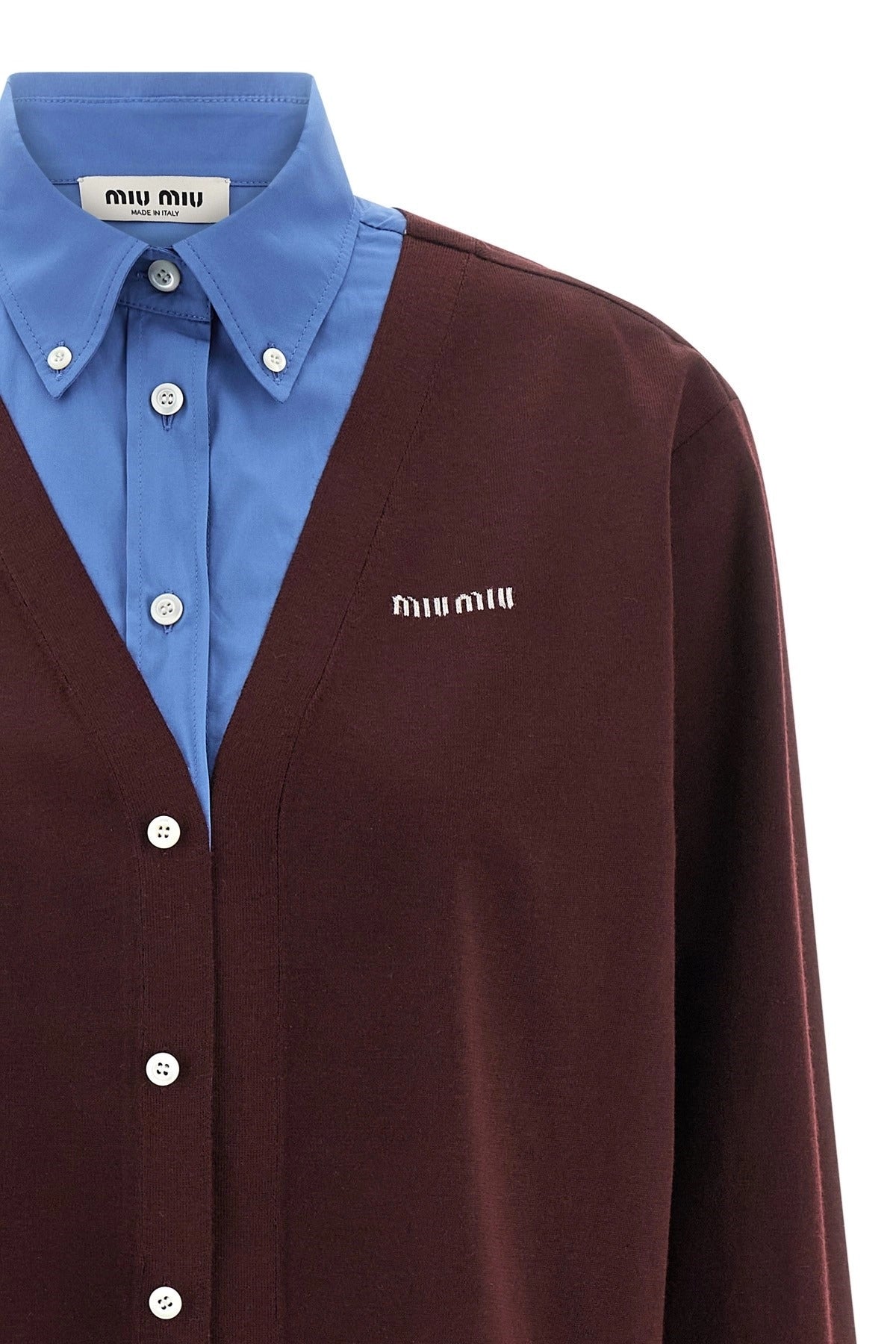 Miu Miu Poplin Cashmere Shirt