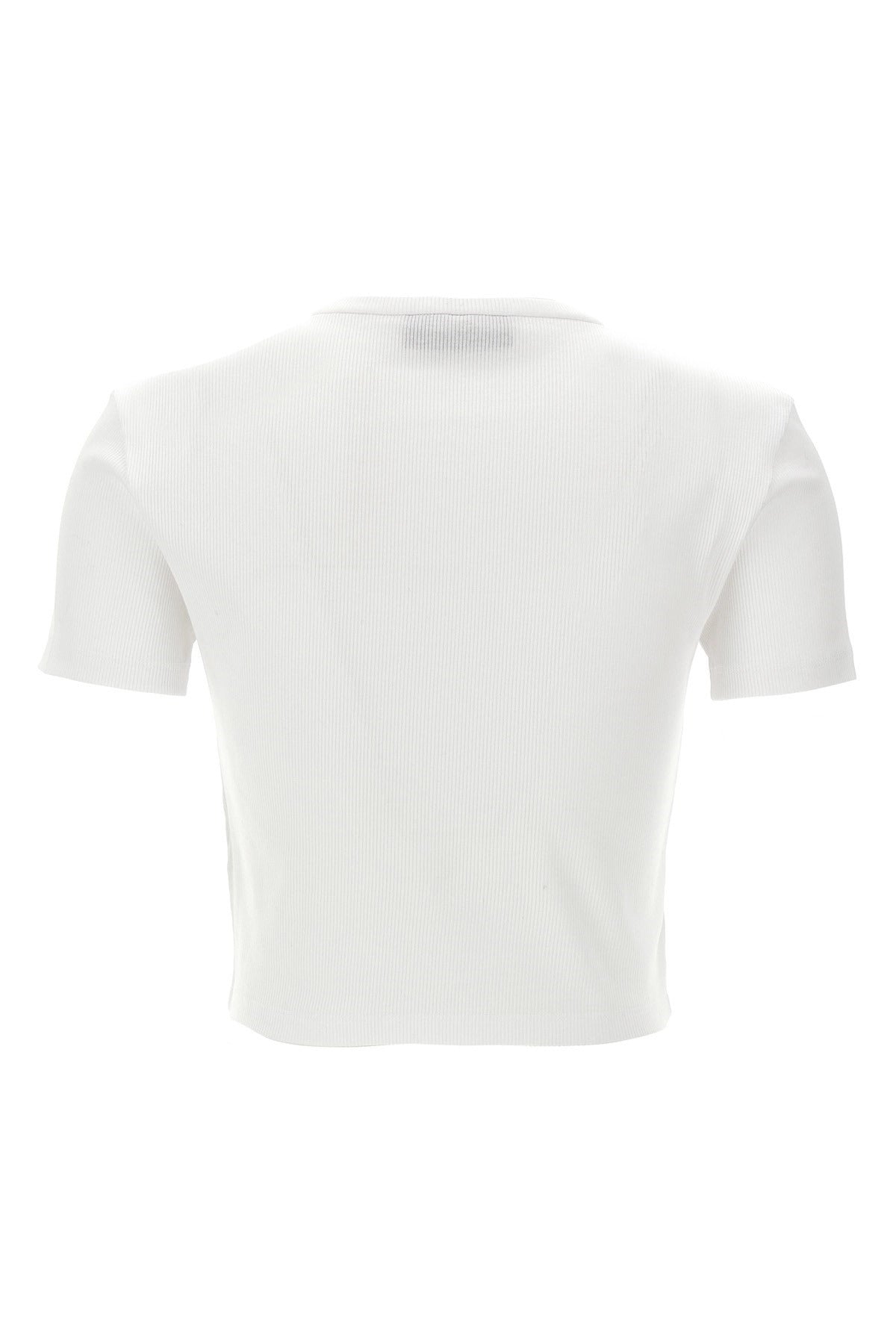 Fendi Ribbed Cropped T-Shirt
