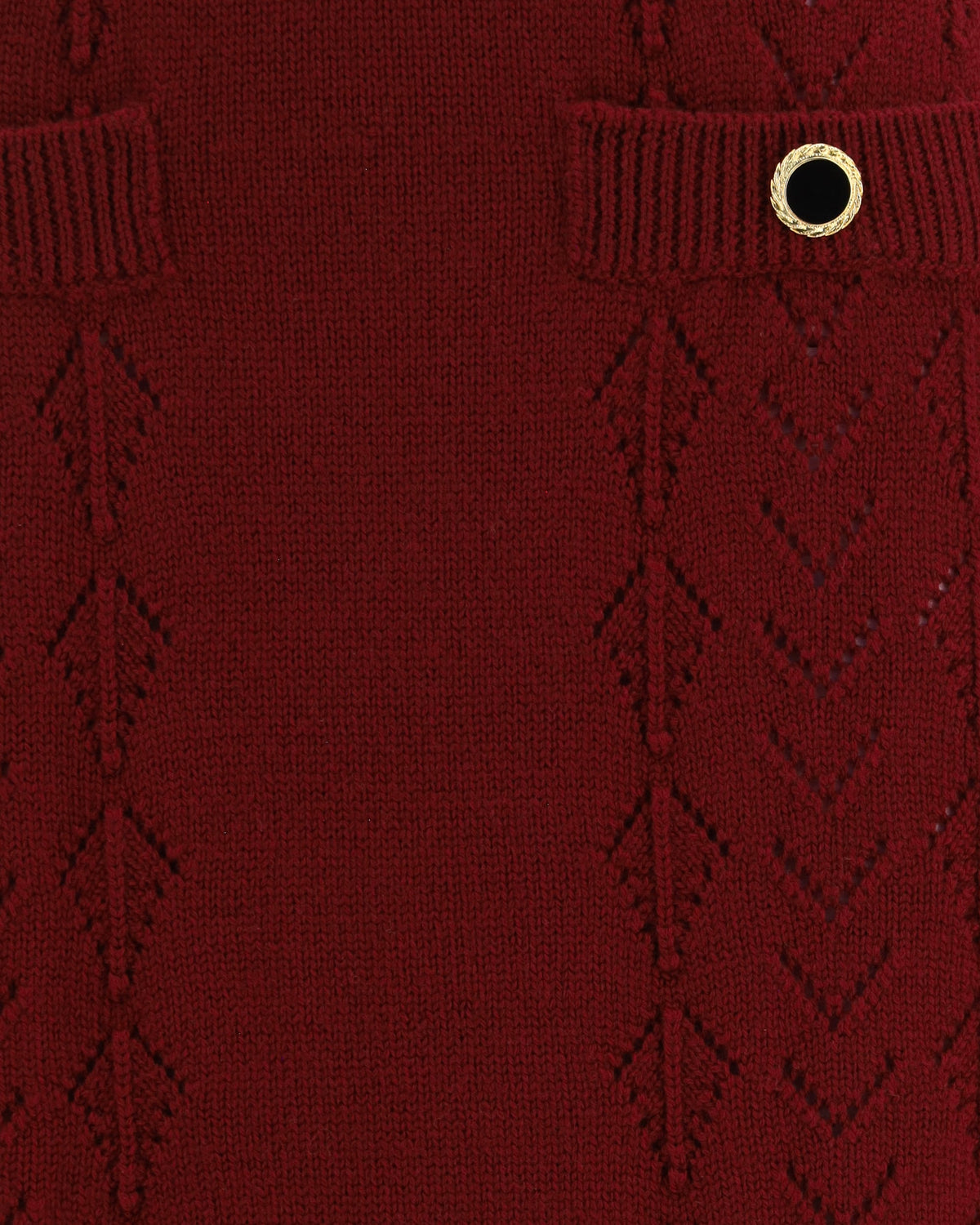 Alessandra Rich Merino Wool Midi Skirt