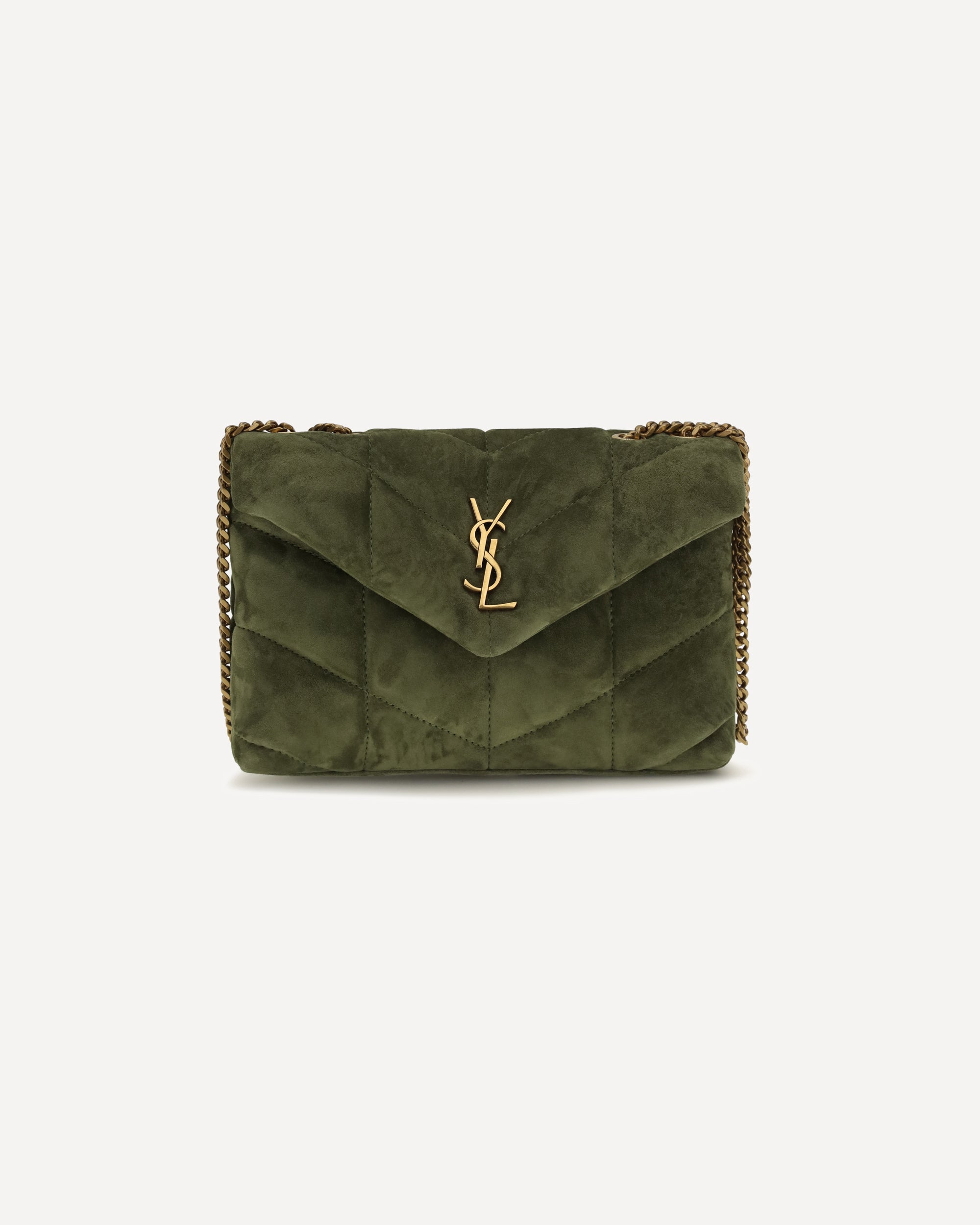Saint Laurent Loulou Puffer Toy Suede Bag