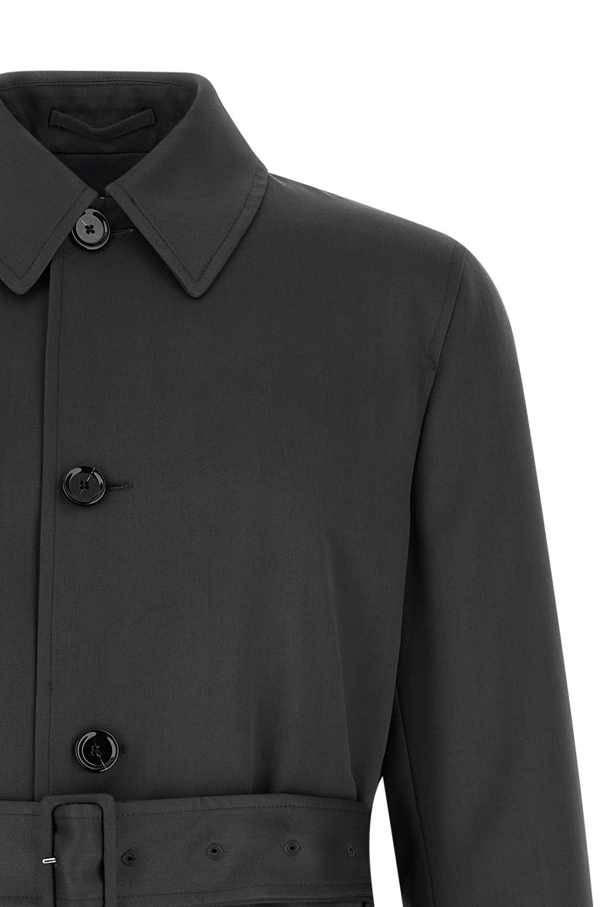 Lardini Virgin Wool Trench Coat
