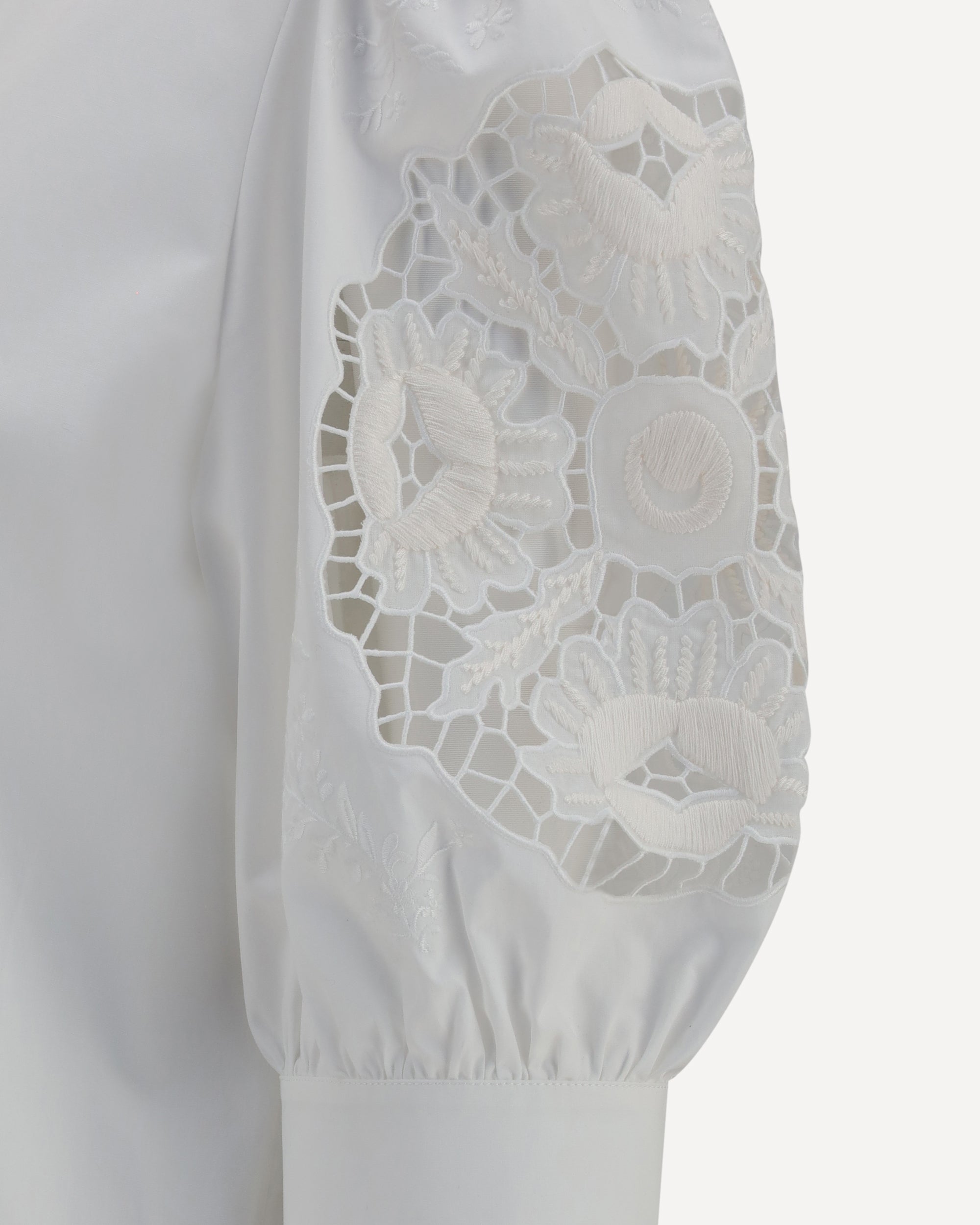 Valentino Garavani Shirt With Sangallo Lace Sleeves
