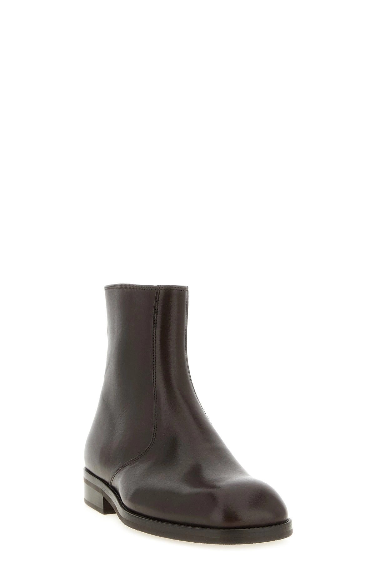 Lemaire Square Toe Zip Ankle Boots