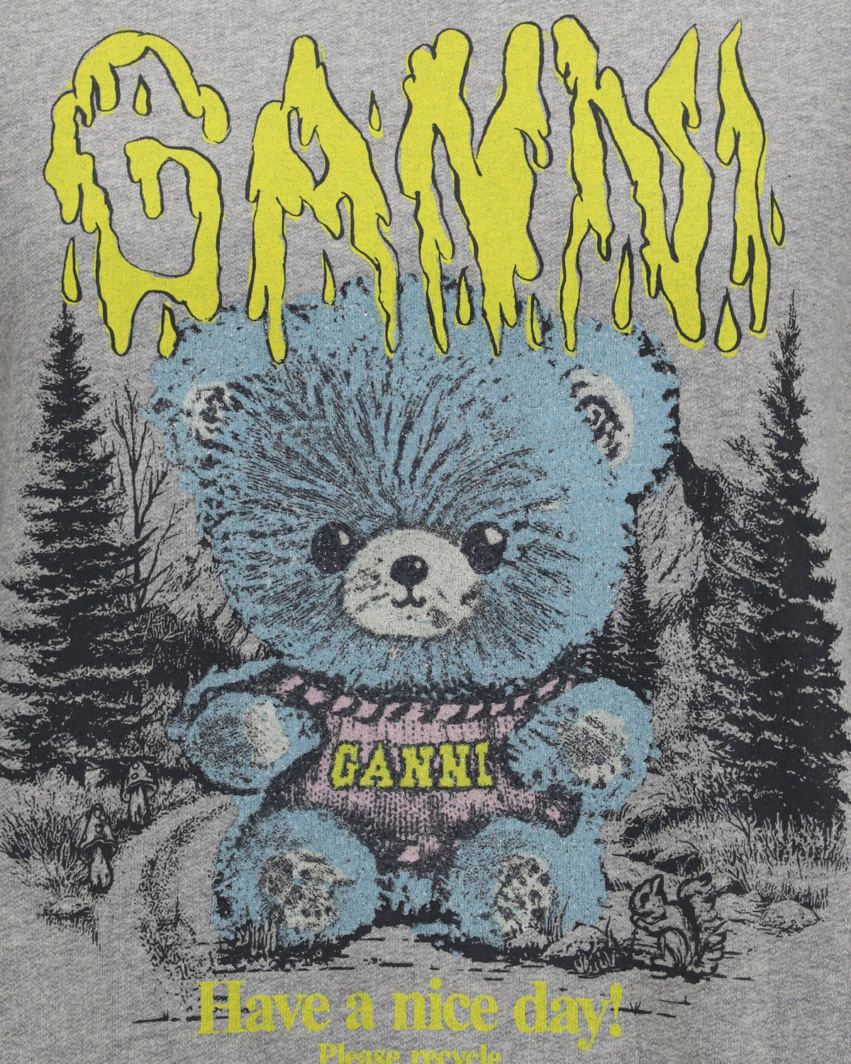 Ganni Isoli Teddy Forest Sweatshirt