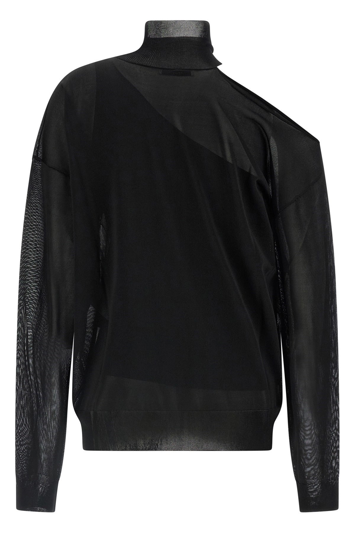 Fendi Asymmetrical Double Knit Top