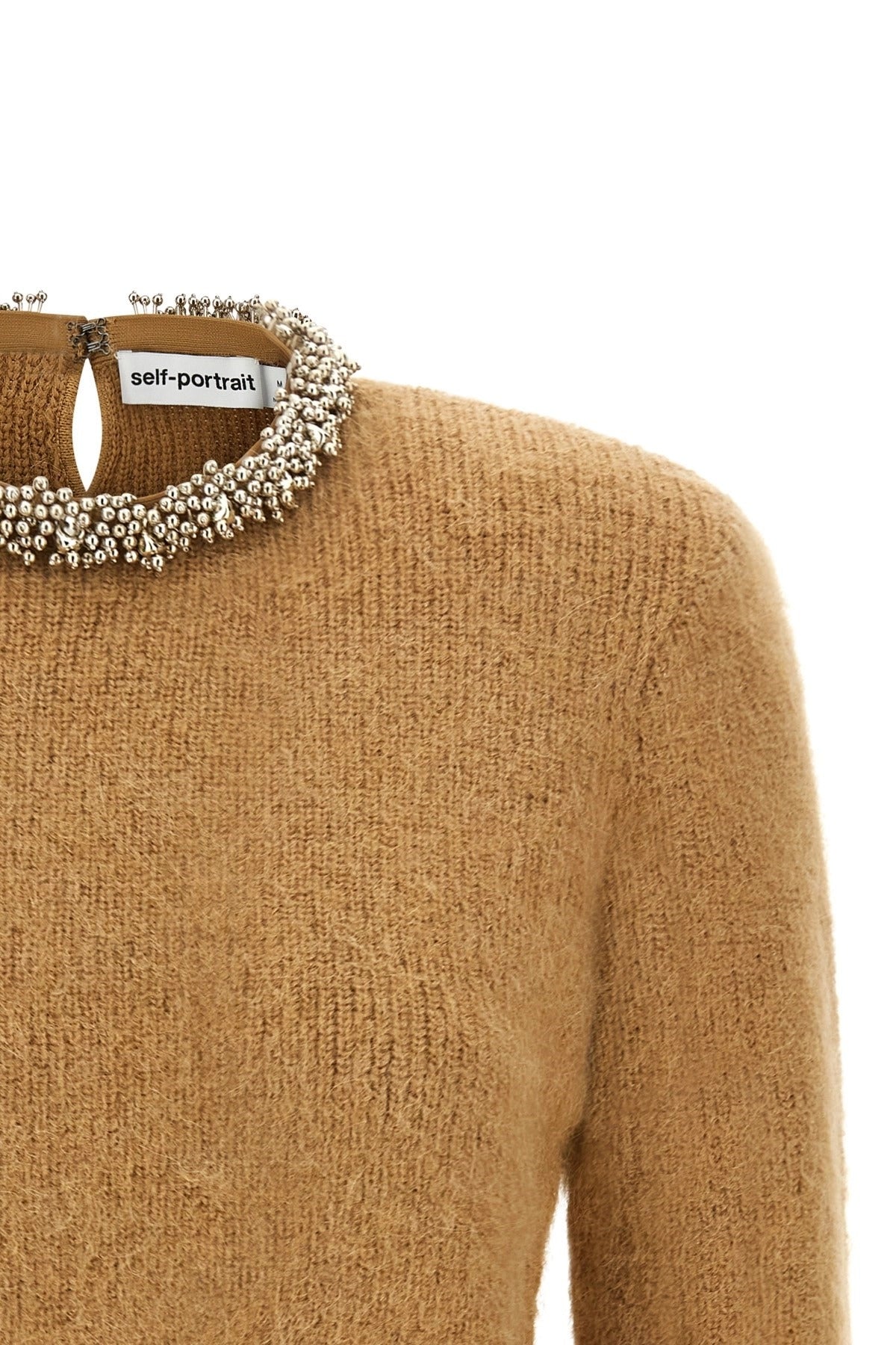 Self-Portrait Jewel Embroidered Sweater