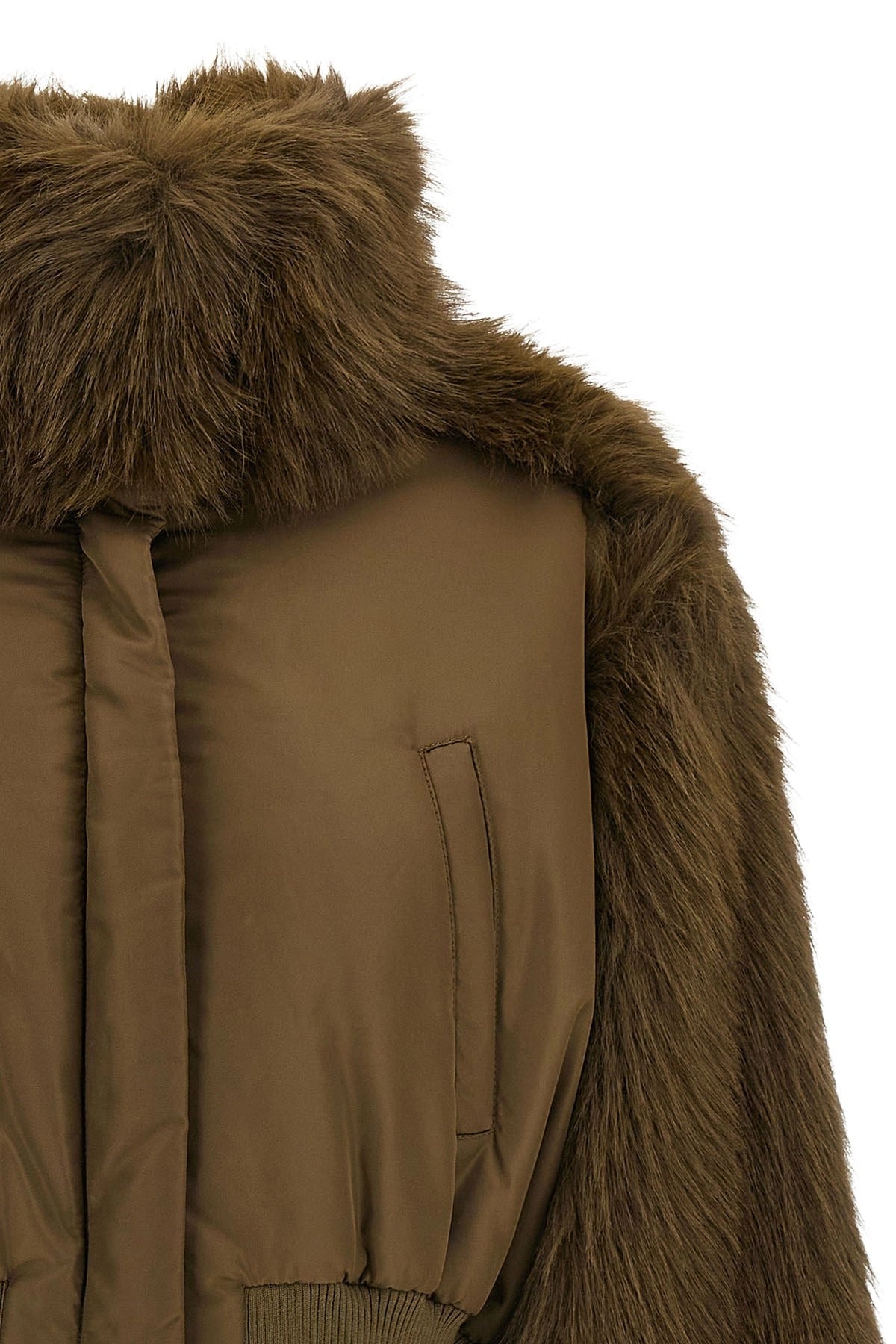Fabiana Filippi Bi-Material Cropped Jacket