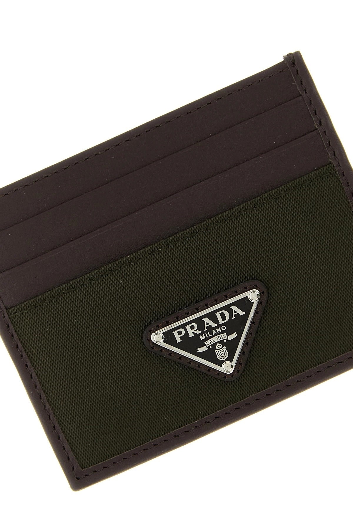 Prada Nylon Leather Cardholder