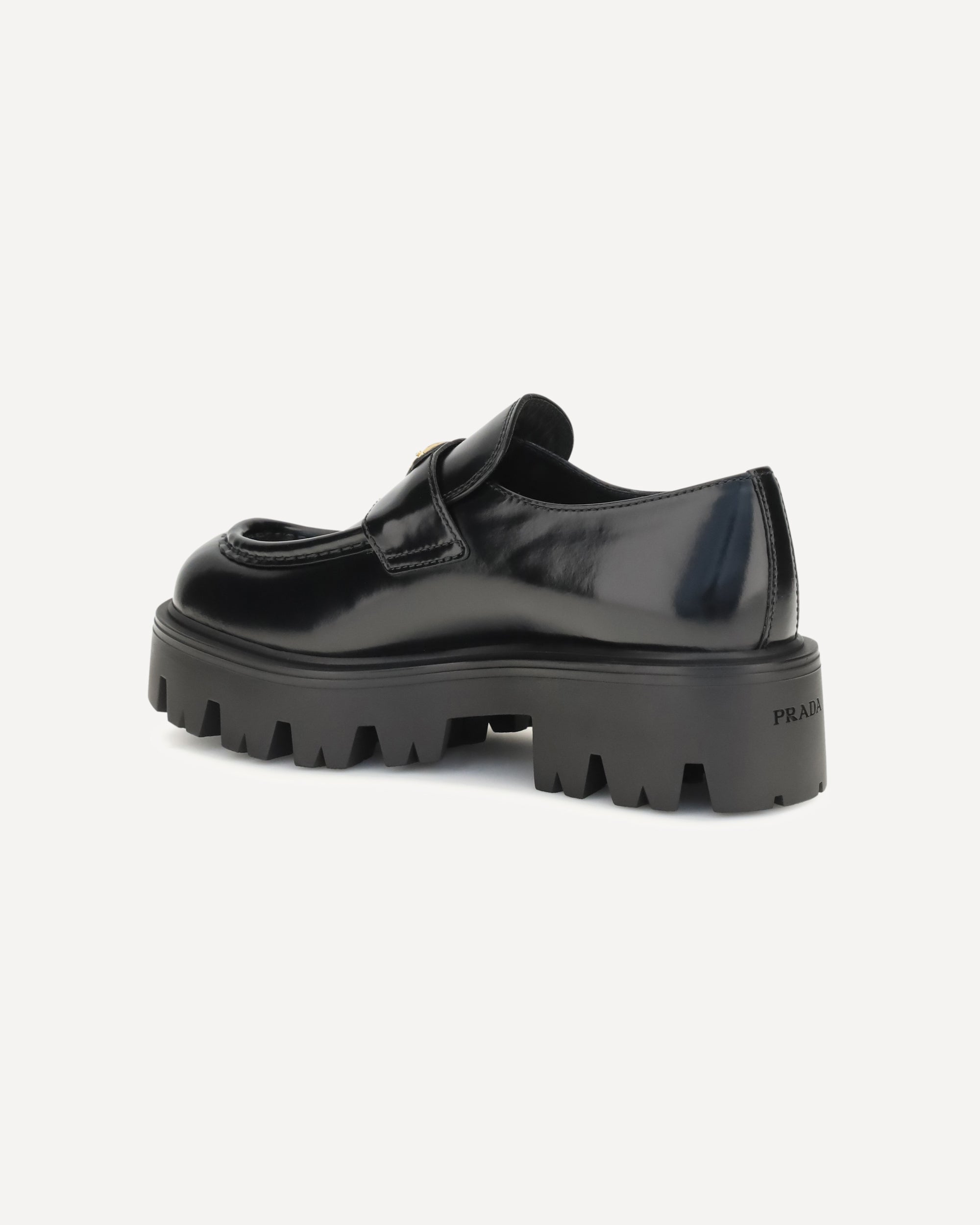 Prada Brushed Leather Loafers