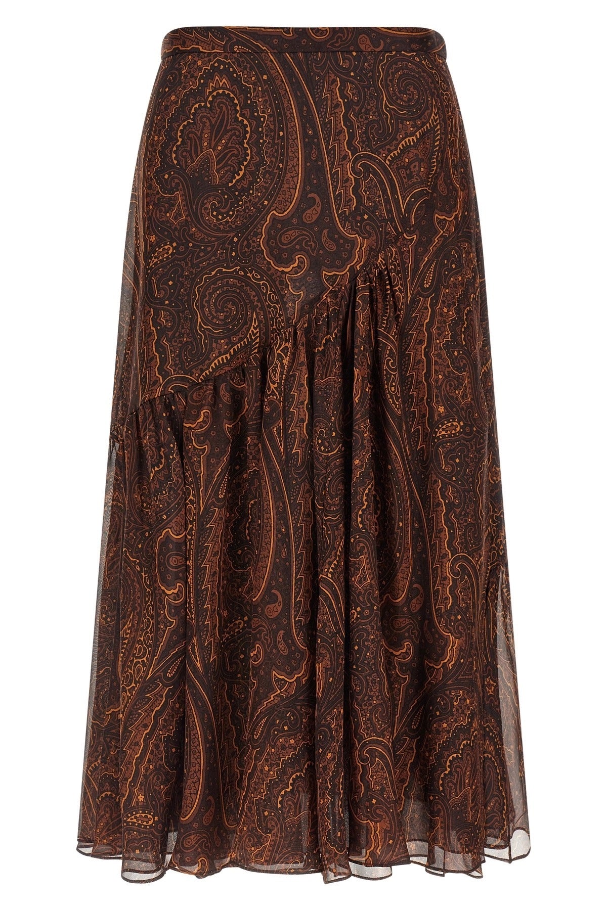 Etro Brown Paisley Maxi Skirt