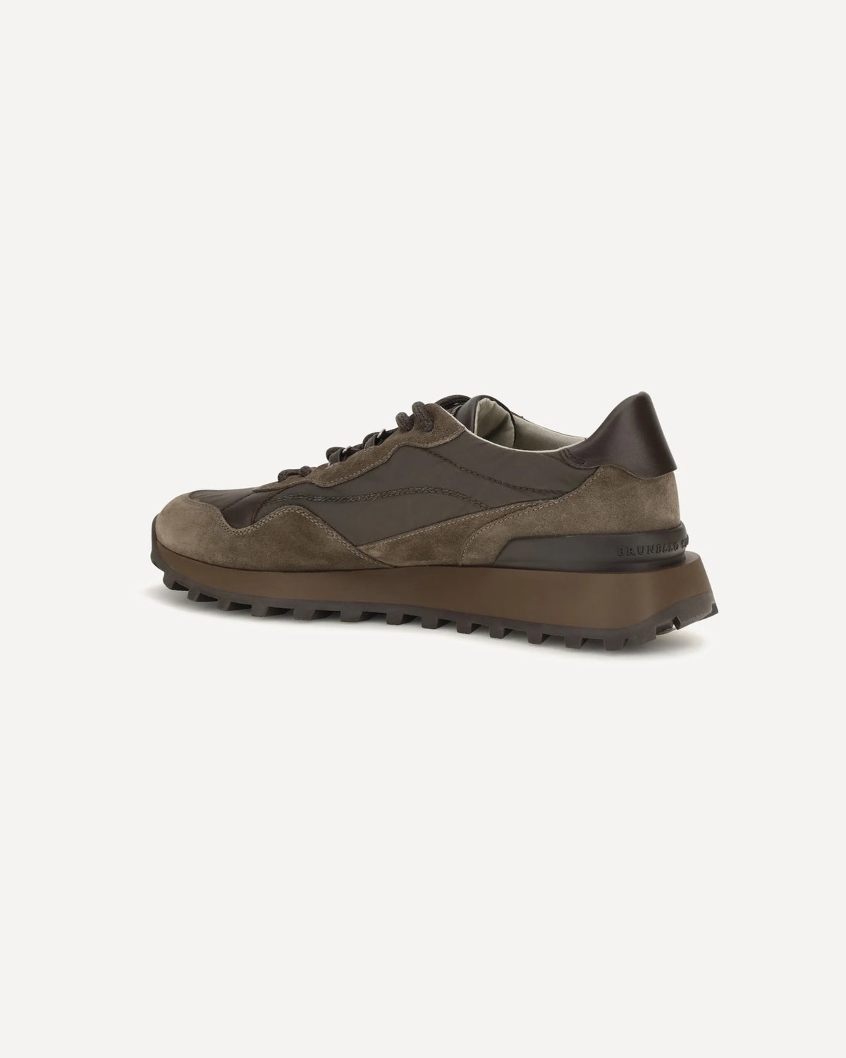 Brunello Cucinelli Suede Techno Cotton Sneakers
