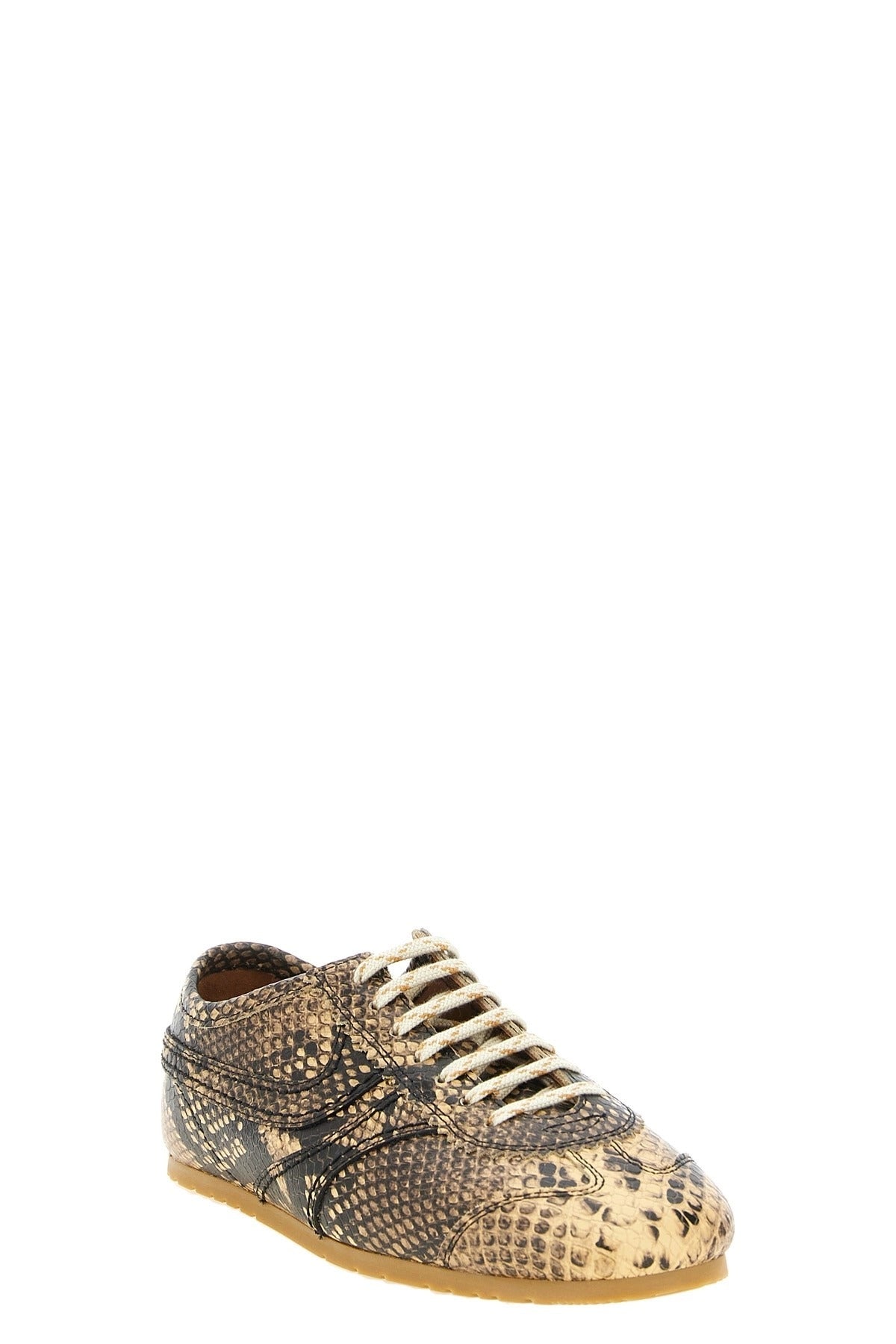 Dries Van Noten Snake Print Low-Top Sneakers