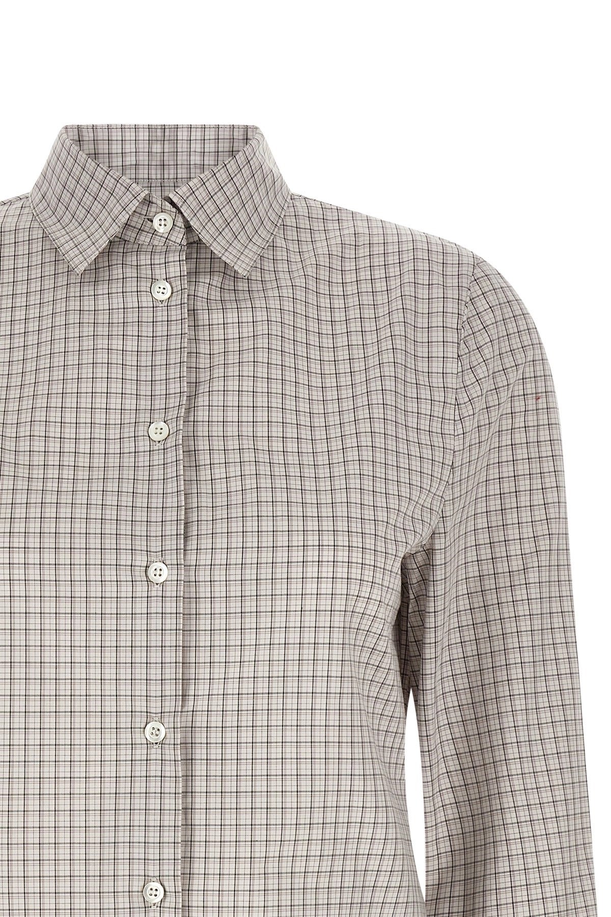 Maison Margiela Pointed Hem Check Shirt