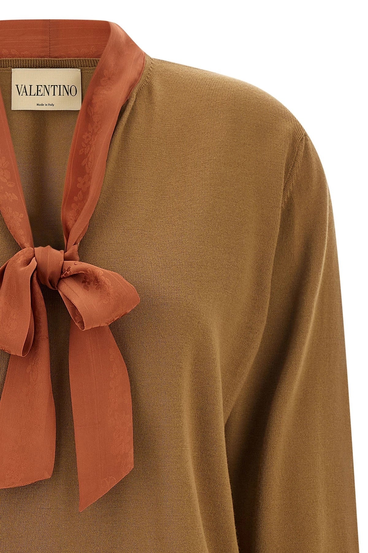 Valentino Garavani Lavallière Collar Sweater