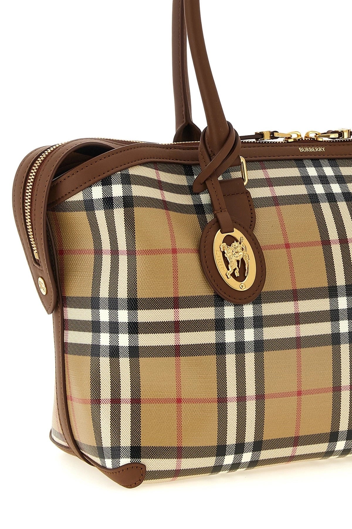 Burberry Small Check Shopping Bag