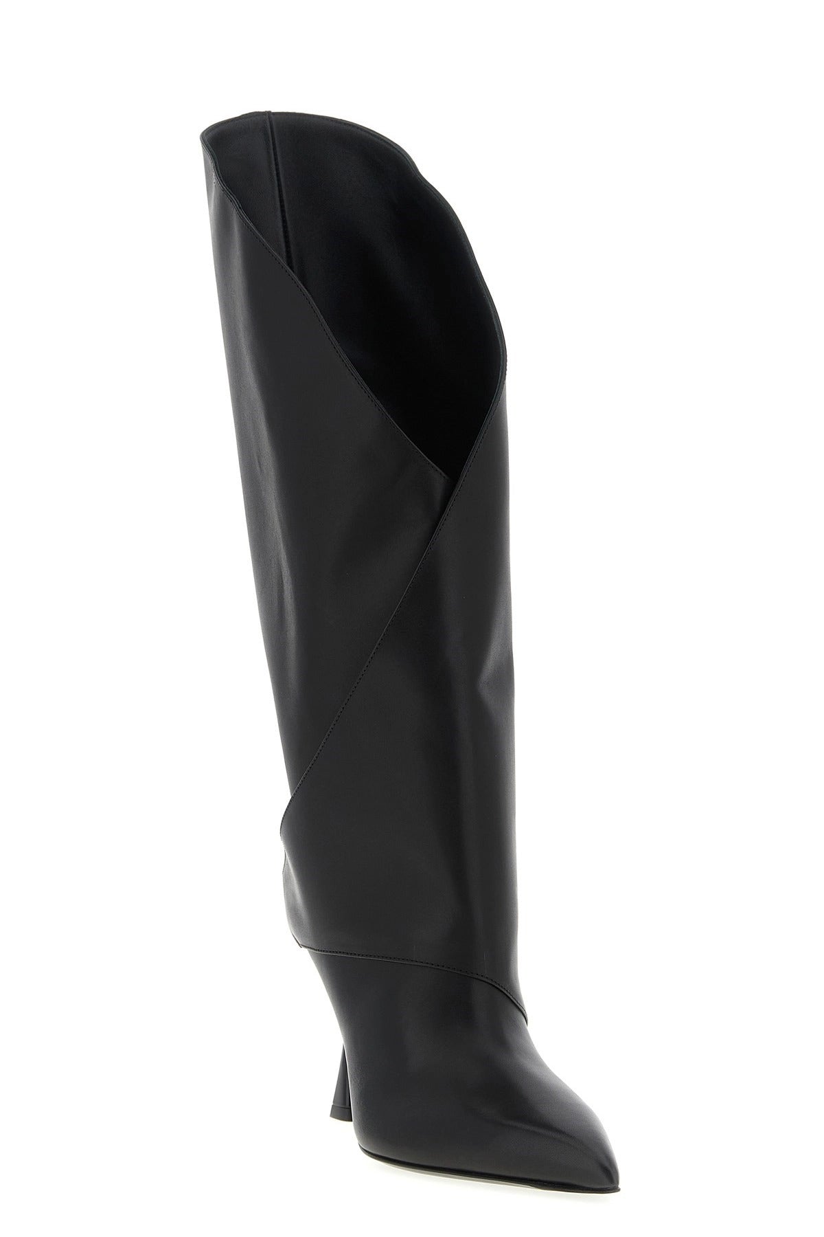 Balmain Twist Calf Leather Boots