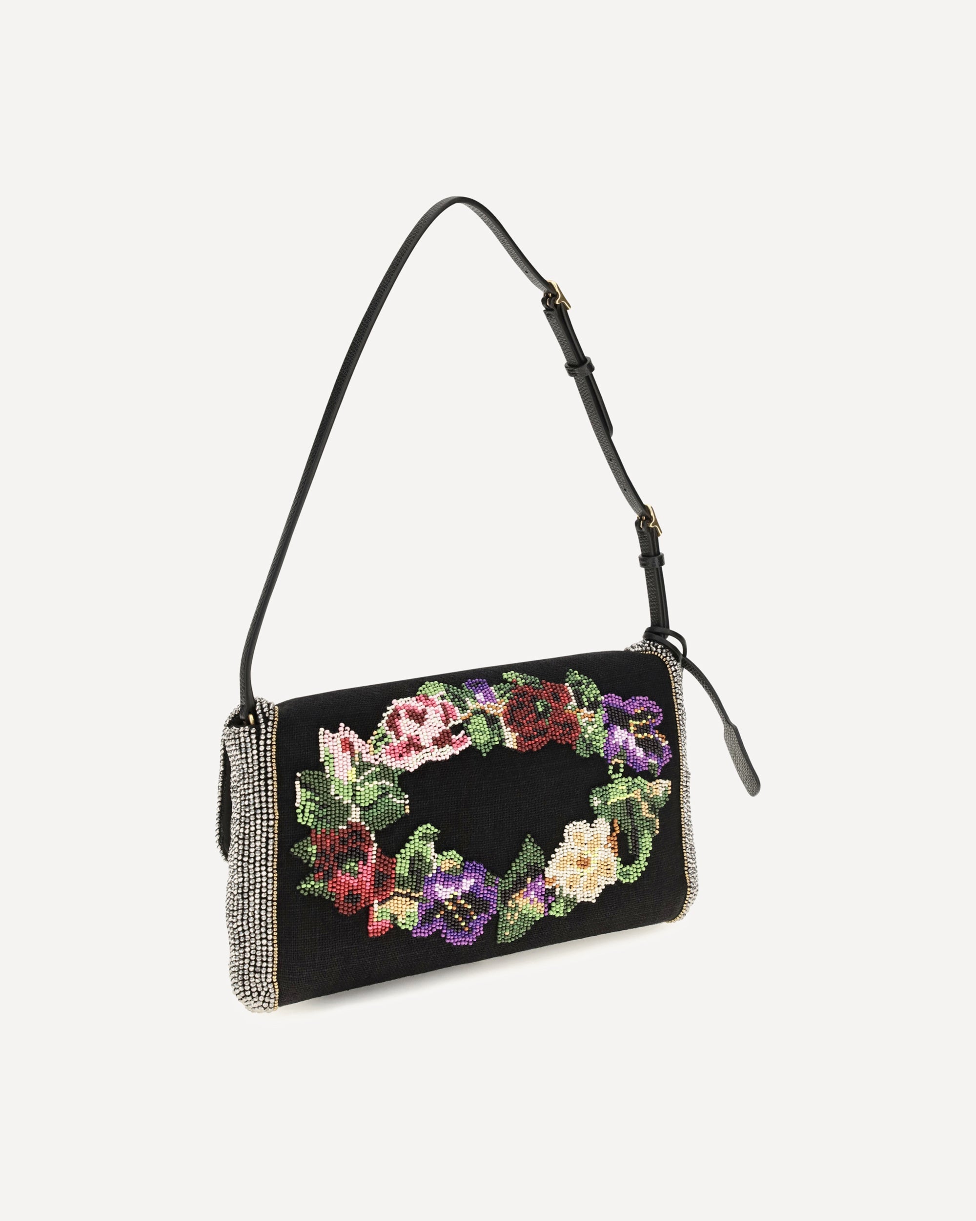 Valentino Garavani Small Embroidered Devain Shoulder Bag