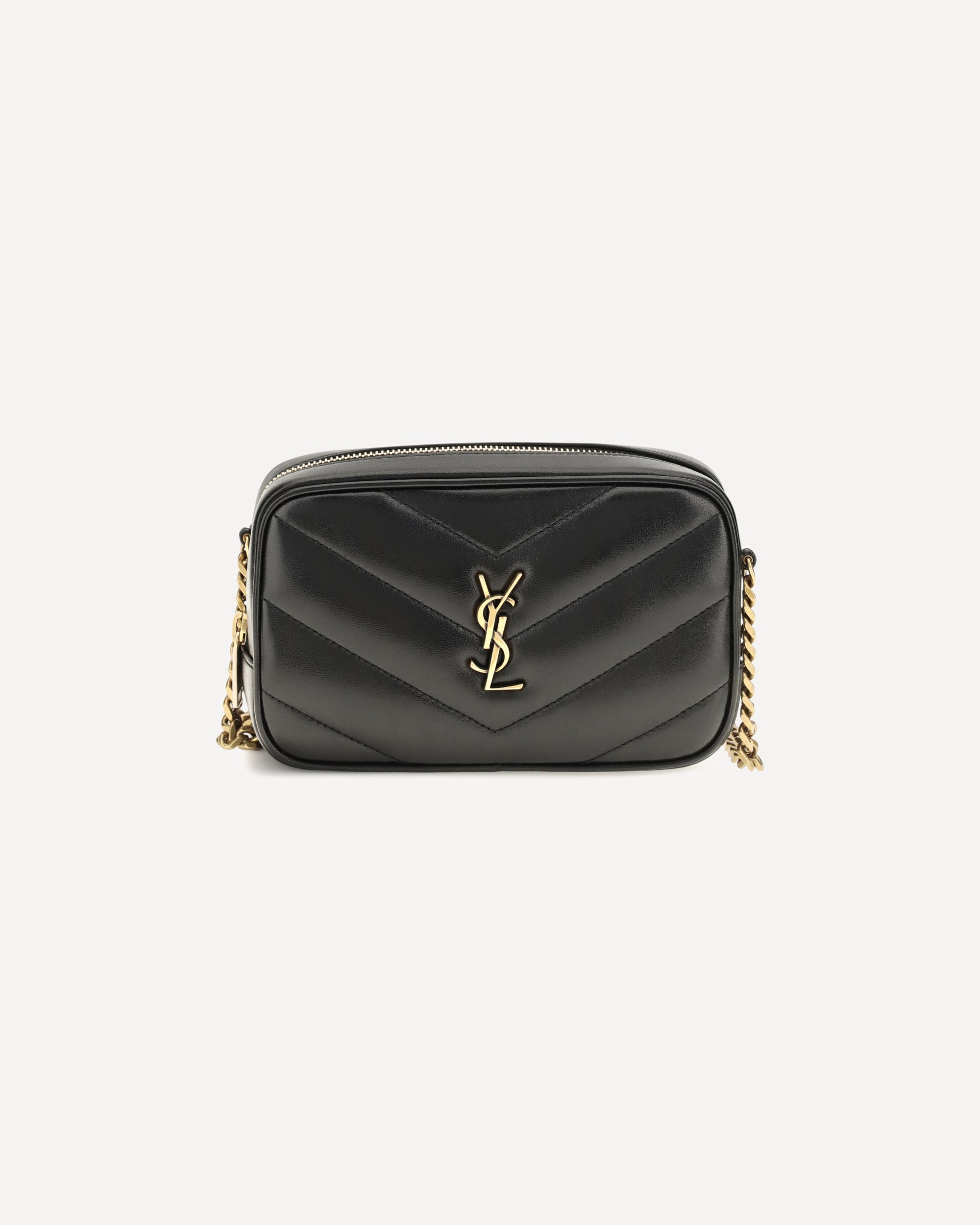 Saint Laurent Loulou Mini Leather Shoulder Bag