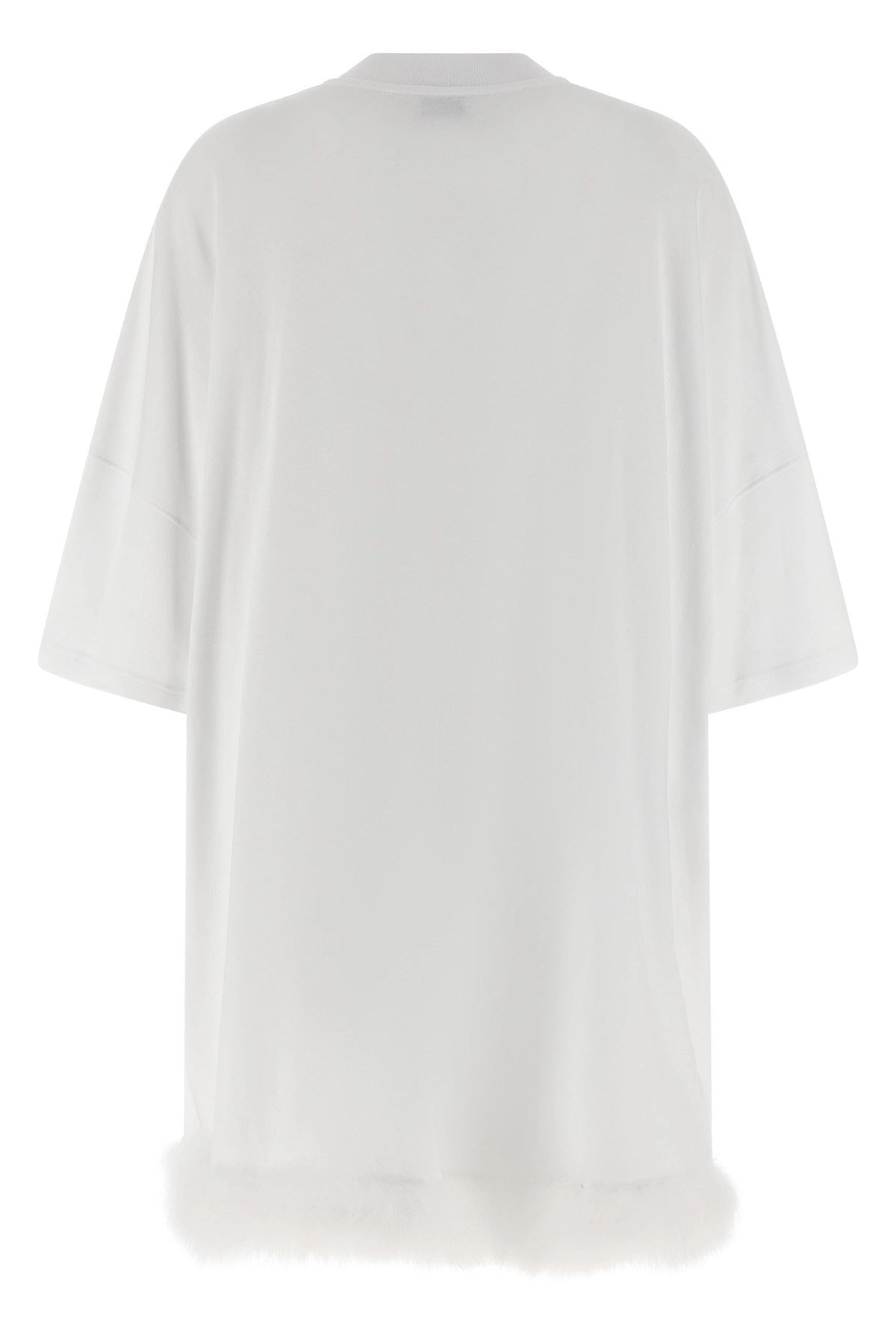 Moschino Feather Hem Mini Dress