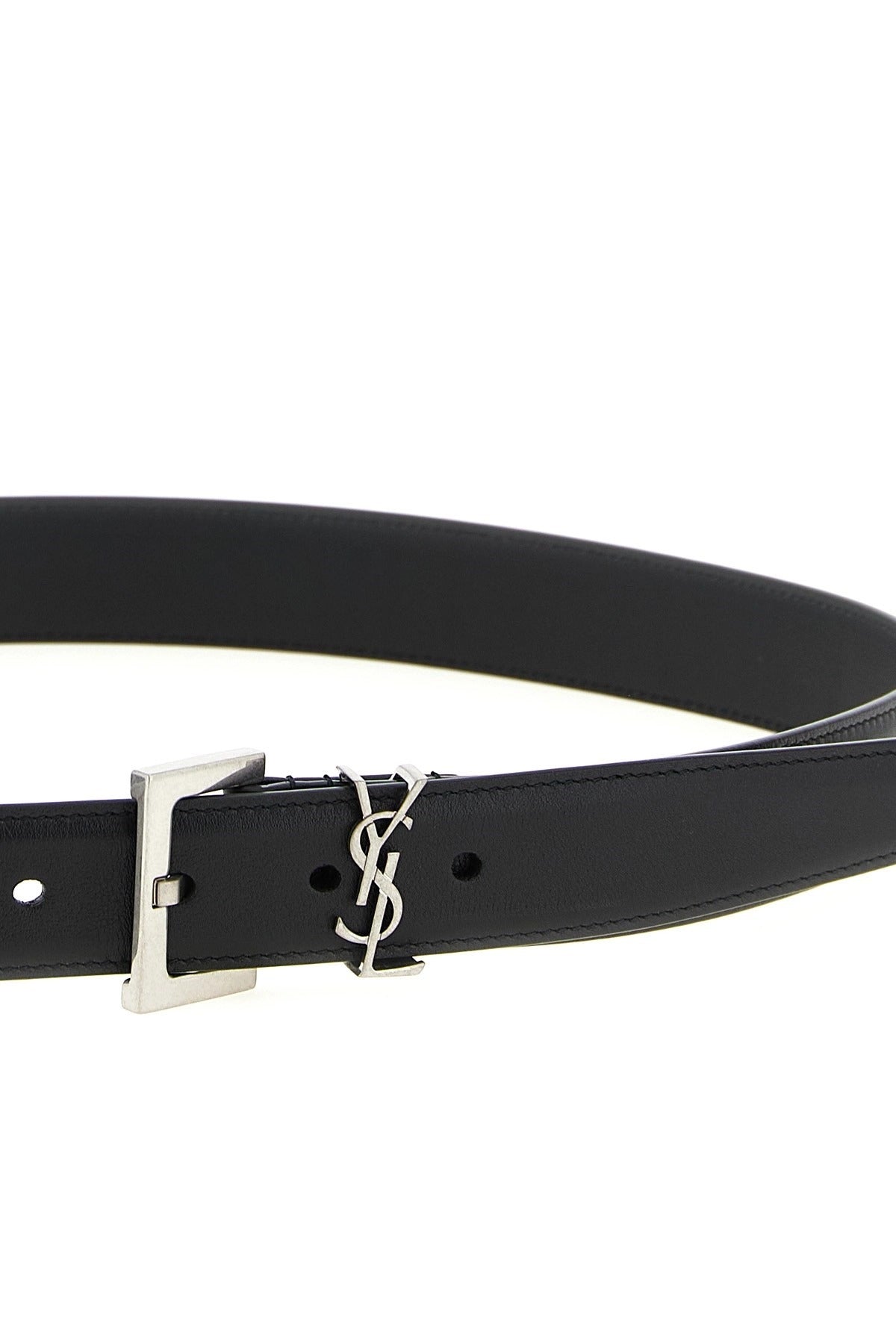 Saint Laurent Monogram Leather Belt