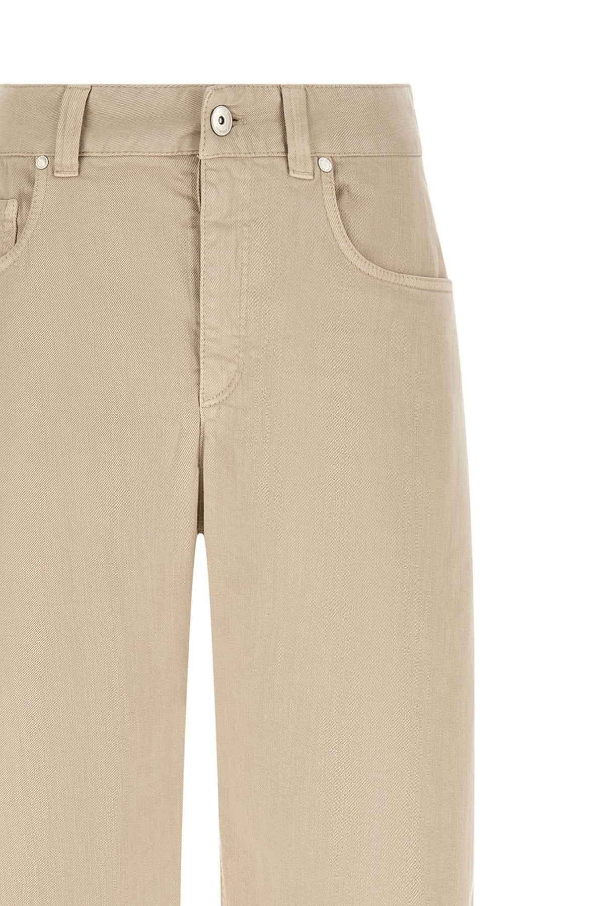 Brunello Cucinelli Wide-Leg Garment-Dyed Jeans